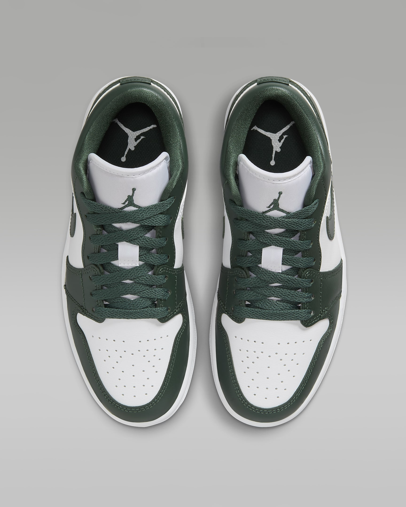 Air Jordan 1 Low Women's Shoes - White/Galactic Jade