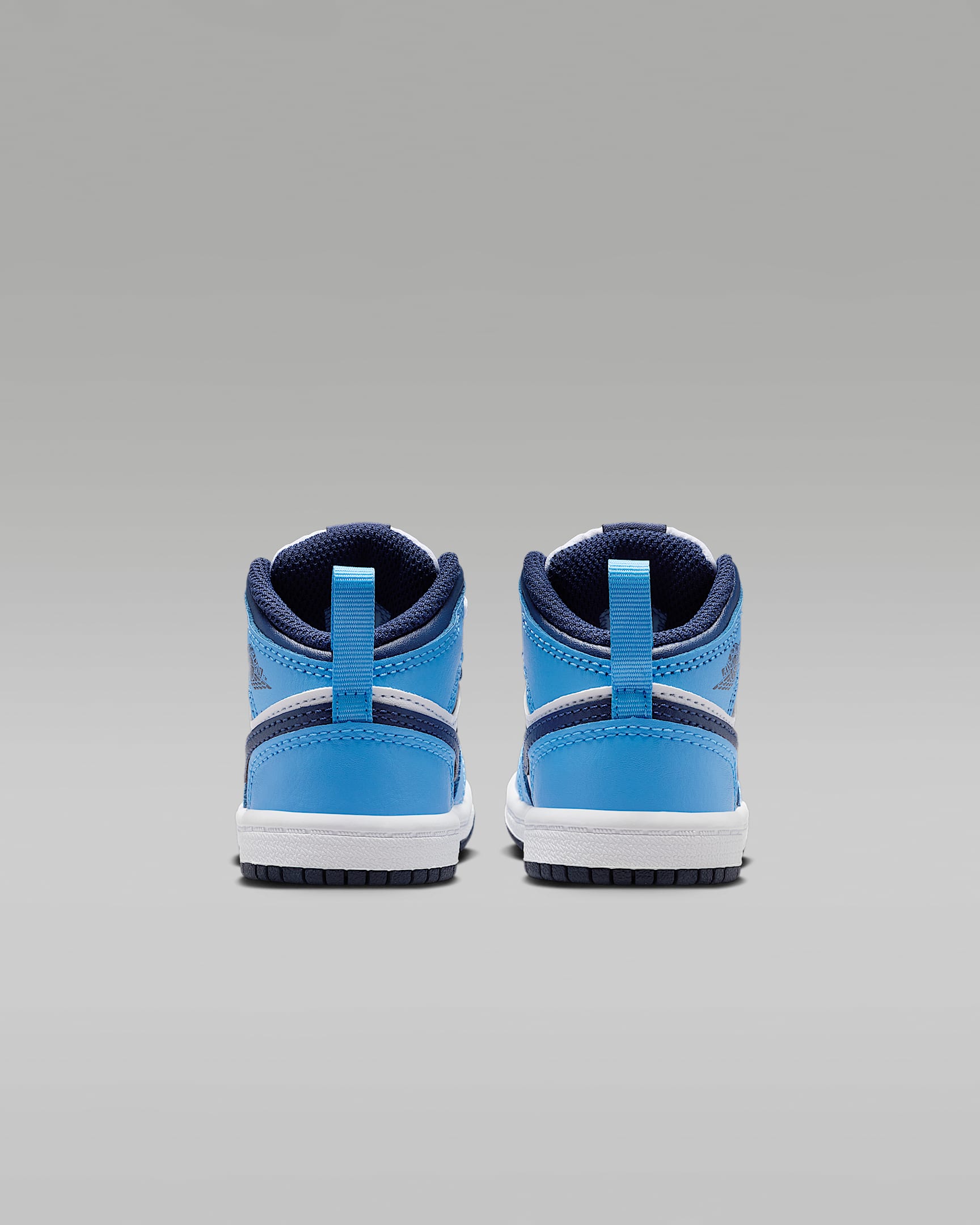 Jordan 1 Mid Baby/Toddler Shoes - University Blue/White/Sail/Midnight Navy