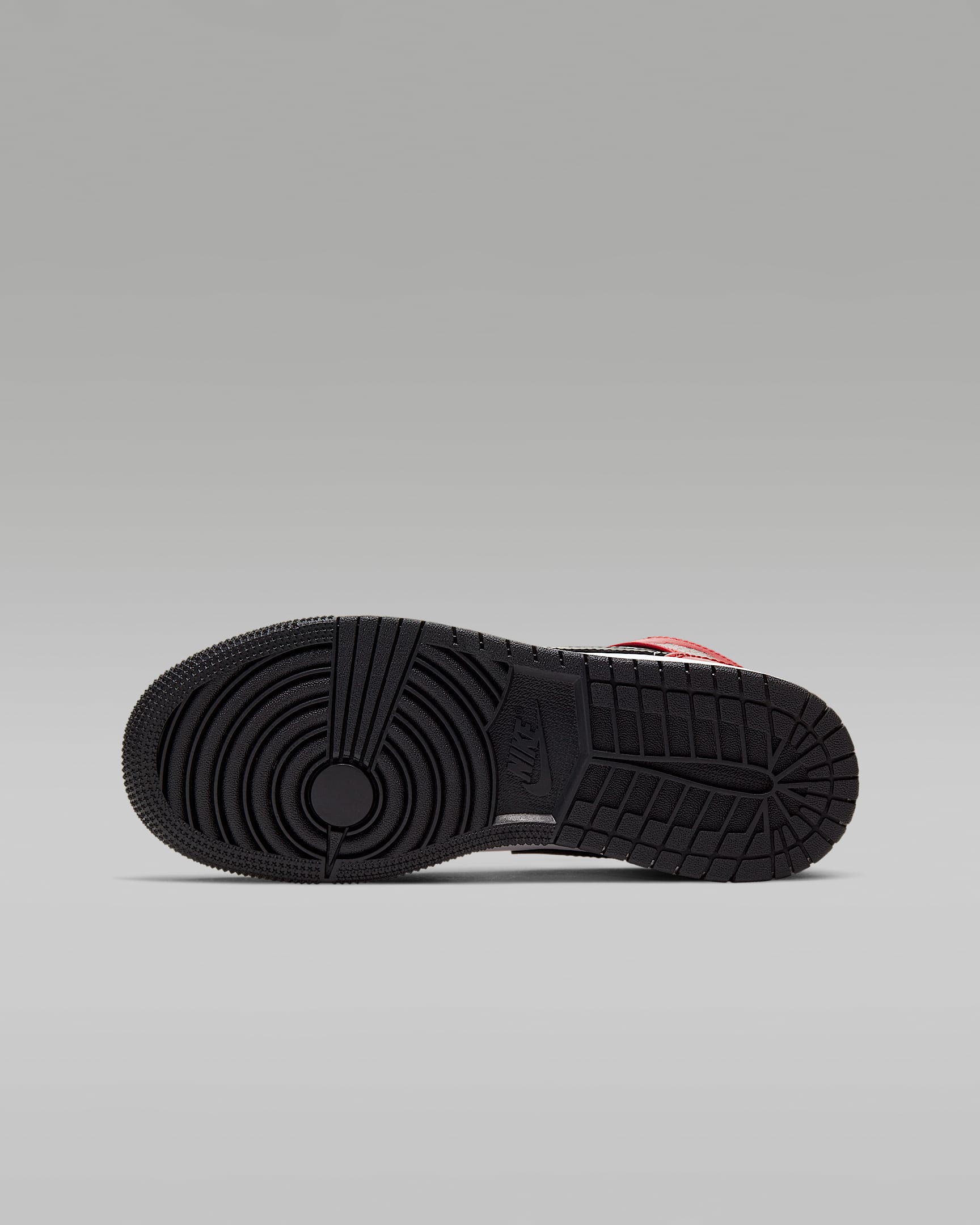 Chaussure Jordan 1 Mid pour ado - Noir/Gym Red/Noir