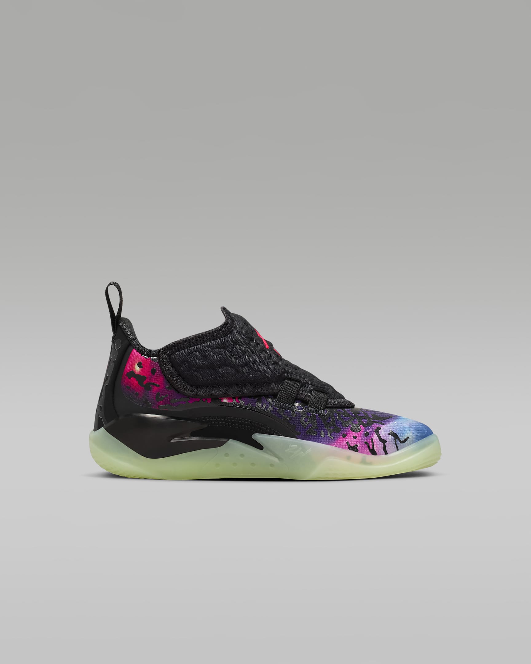 Zion 3 Little Kids' Shoes - Black/Vivid Purple/Barely Volt/Solar Red