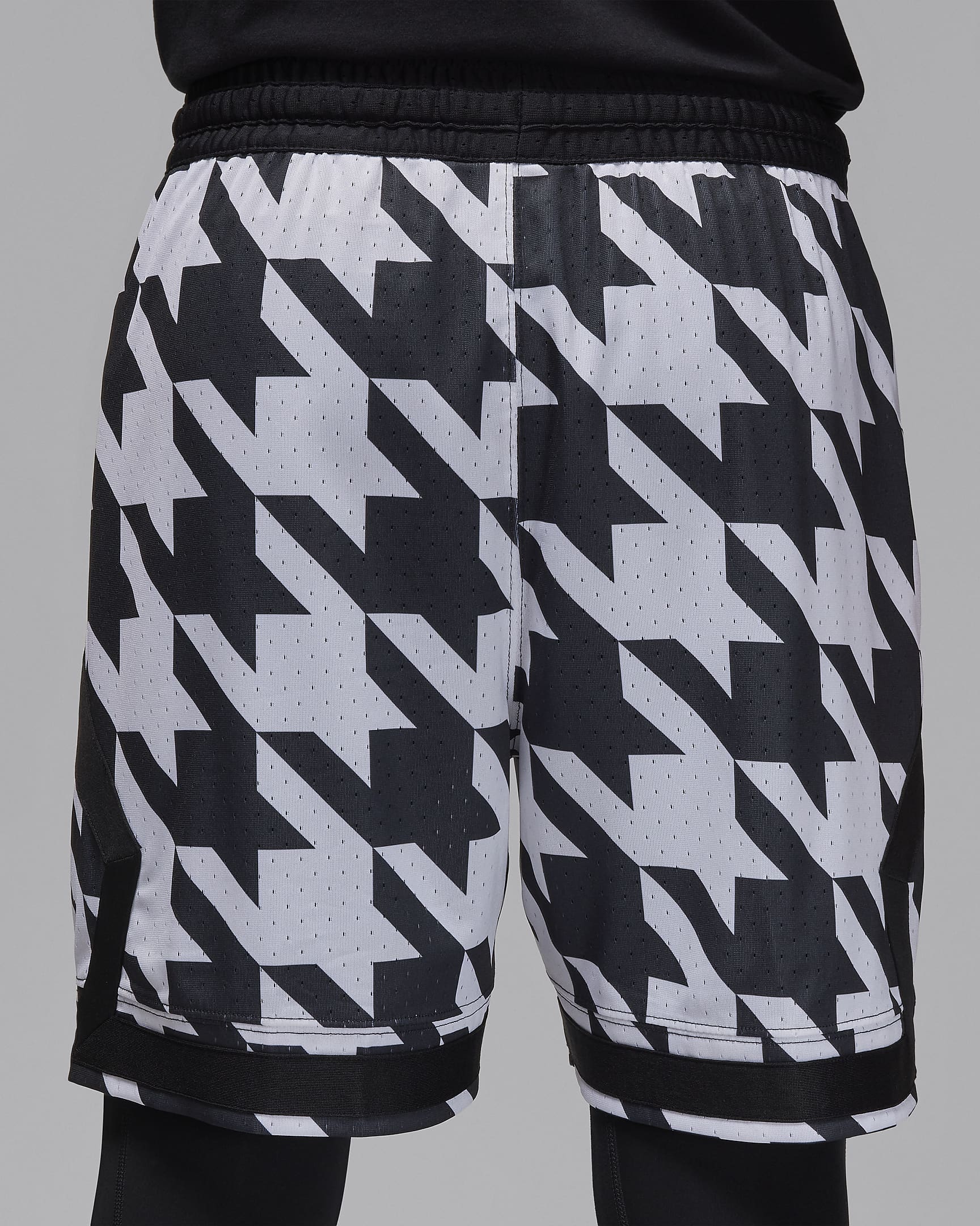 Jordan Sport Dri-FIT Diamond shorts med trykk til herre - Hvit/Svart