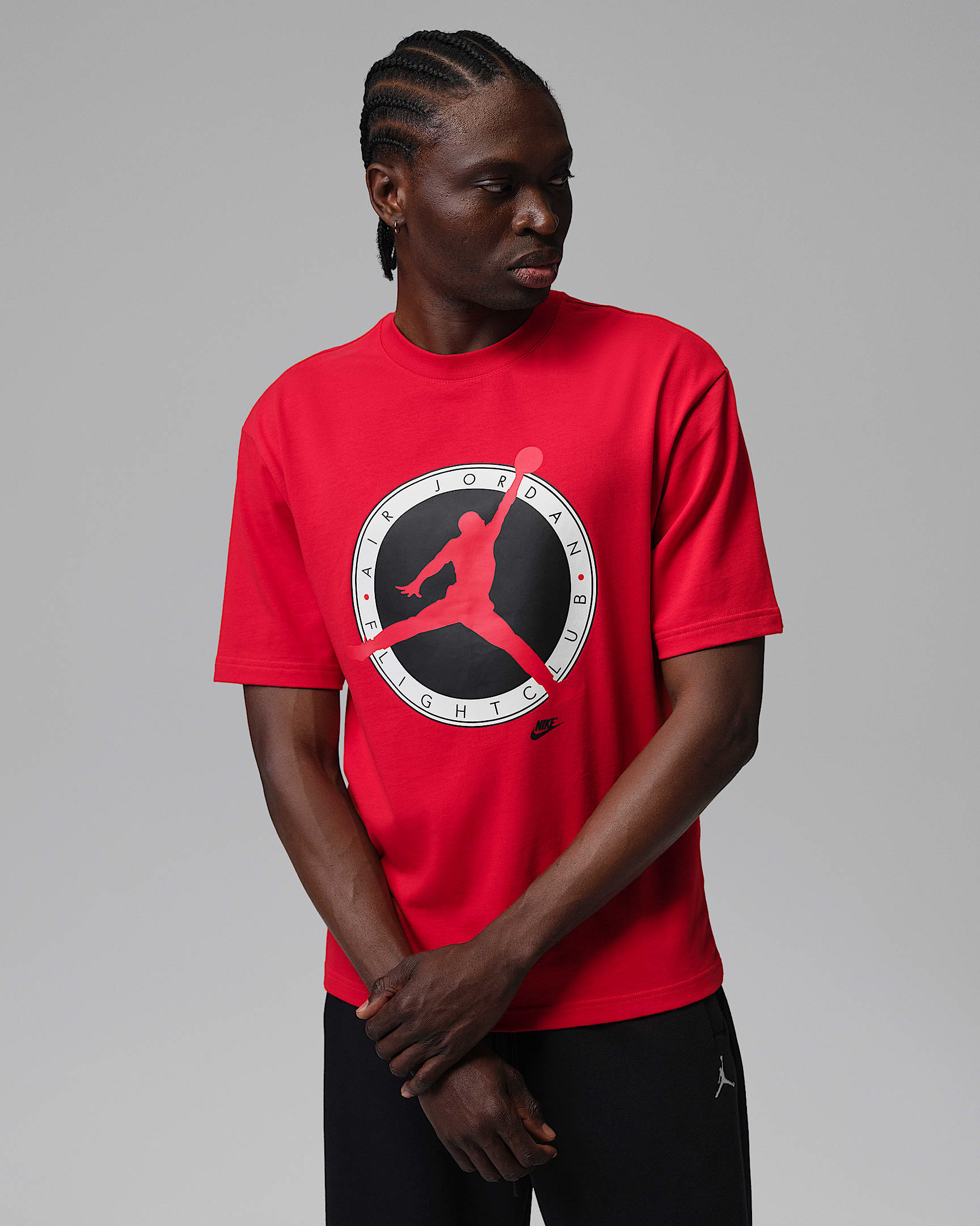 Jordan Flight Club Men's T-Shirt - University Red/University Red