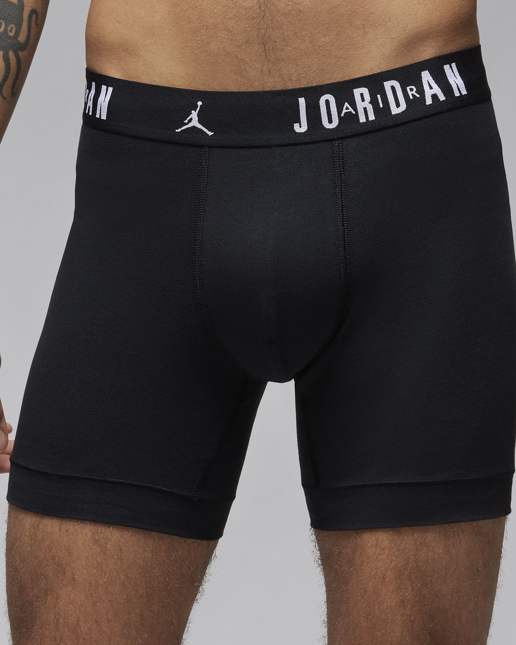 Jordan Flight Cotton Men's Boxer Briefs (3-Pack) - Black