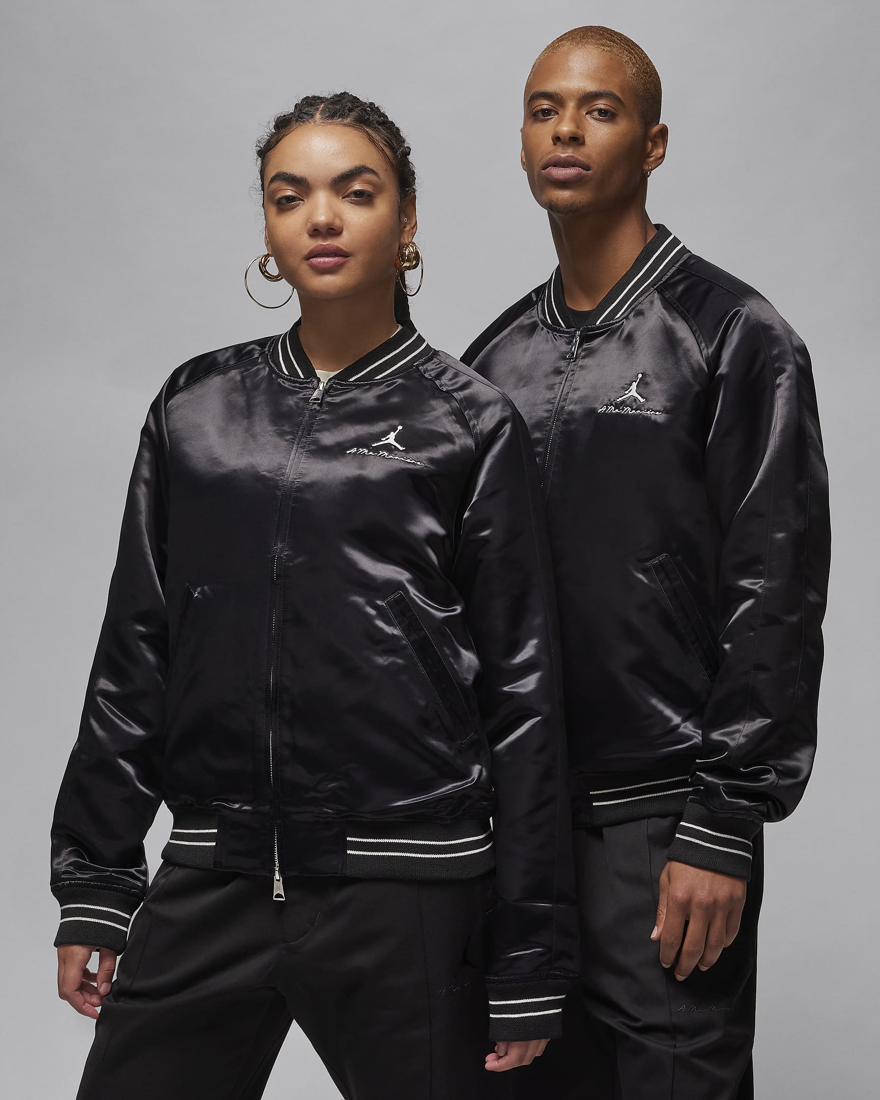 Jordan x A Ma Maniére Men's Souvenir Jacket - Black