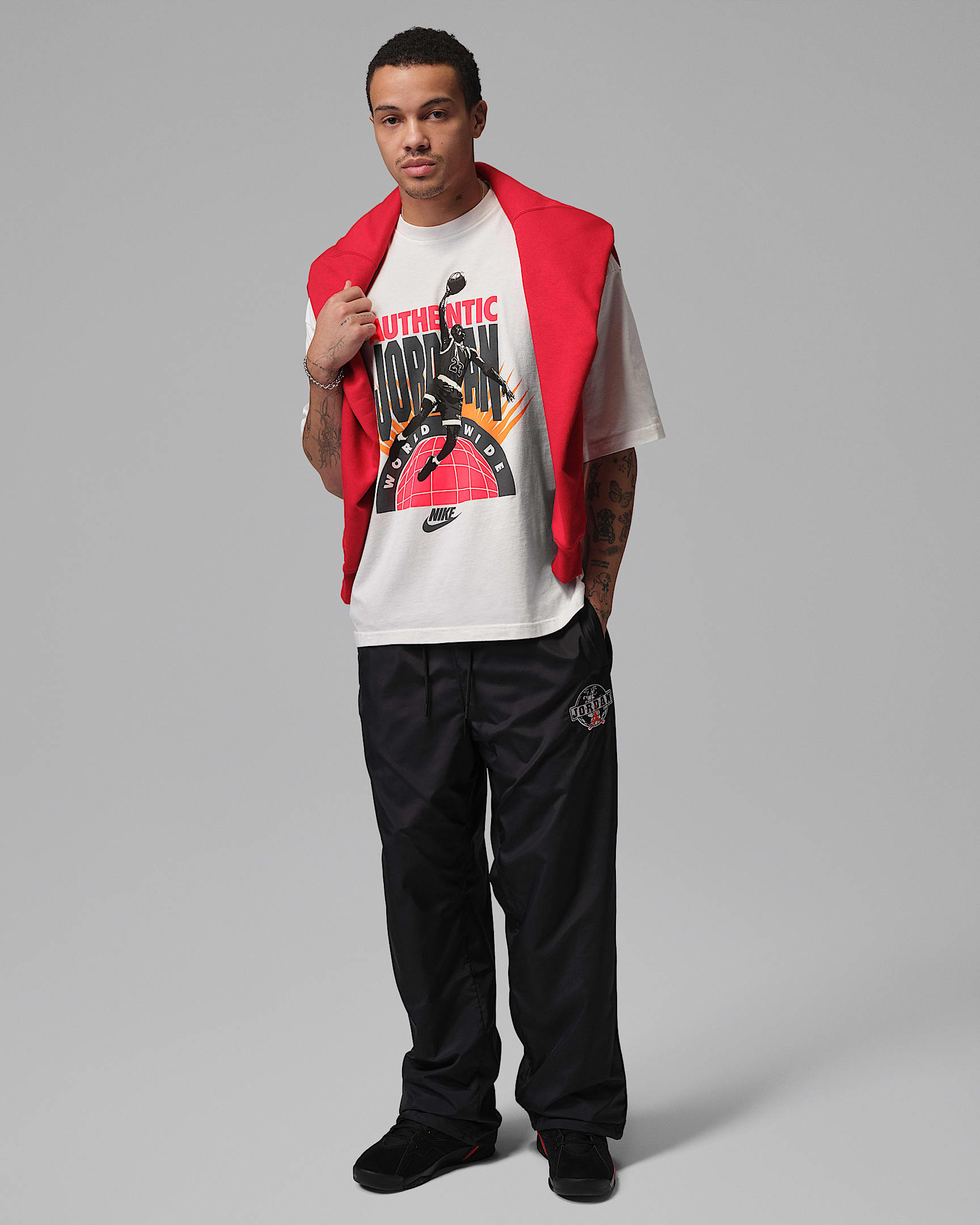 Jordan Men's Oversized Reissue T-Shirt - Sail/Infrared 23