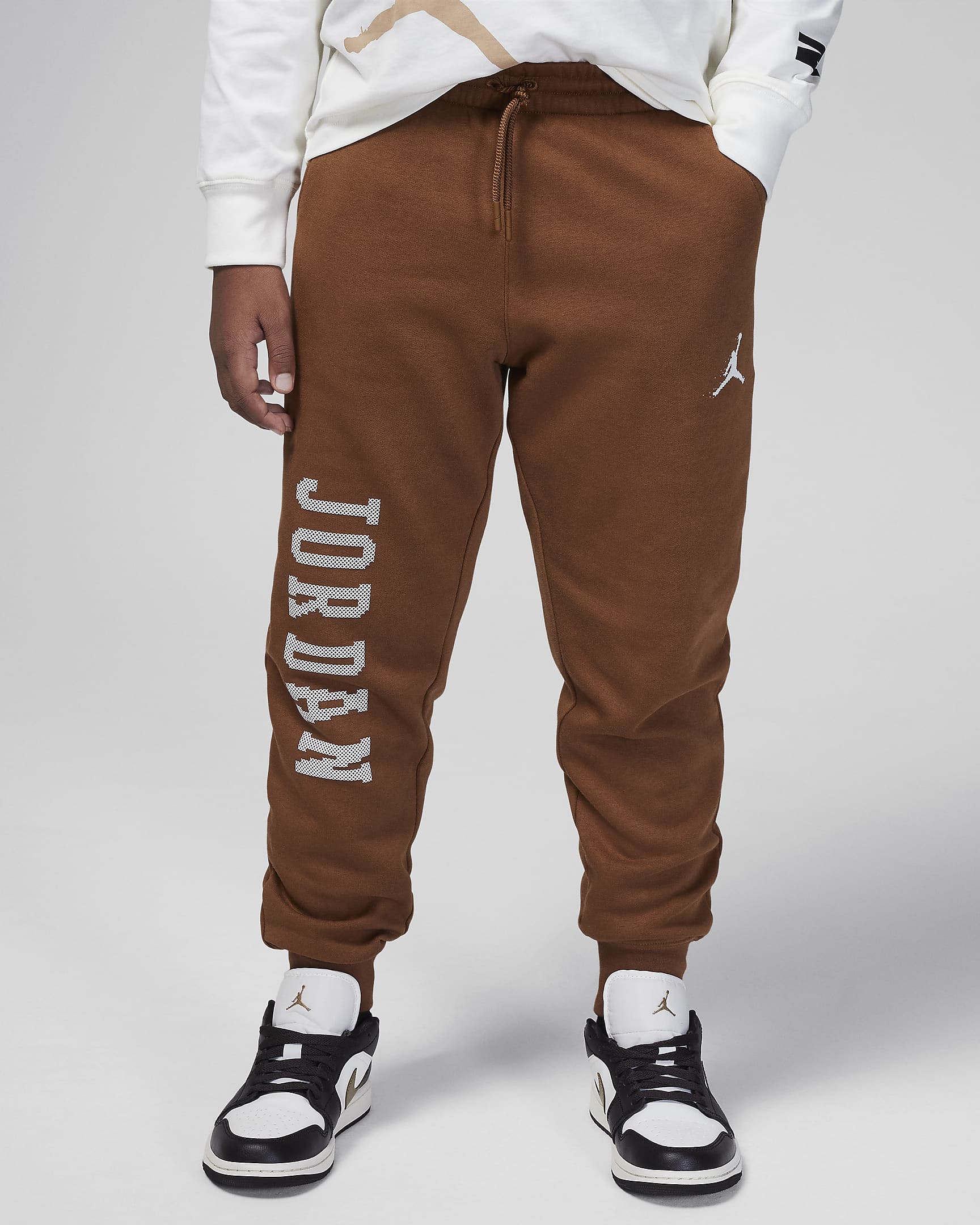 Jordan MJ Essentials Member Fleece Pants Big Kids Pants - Light British Tan