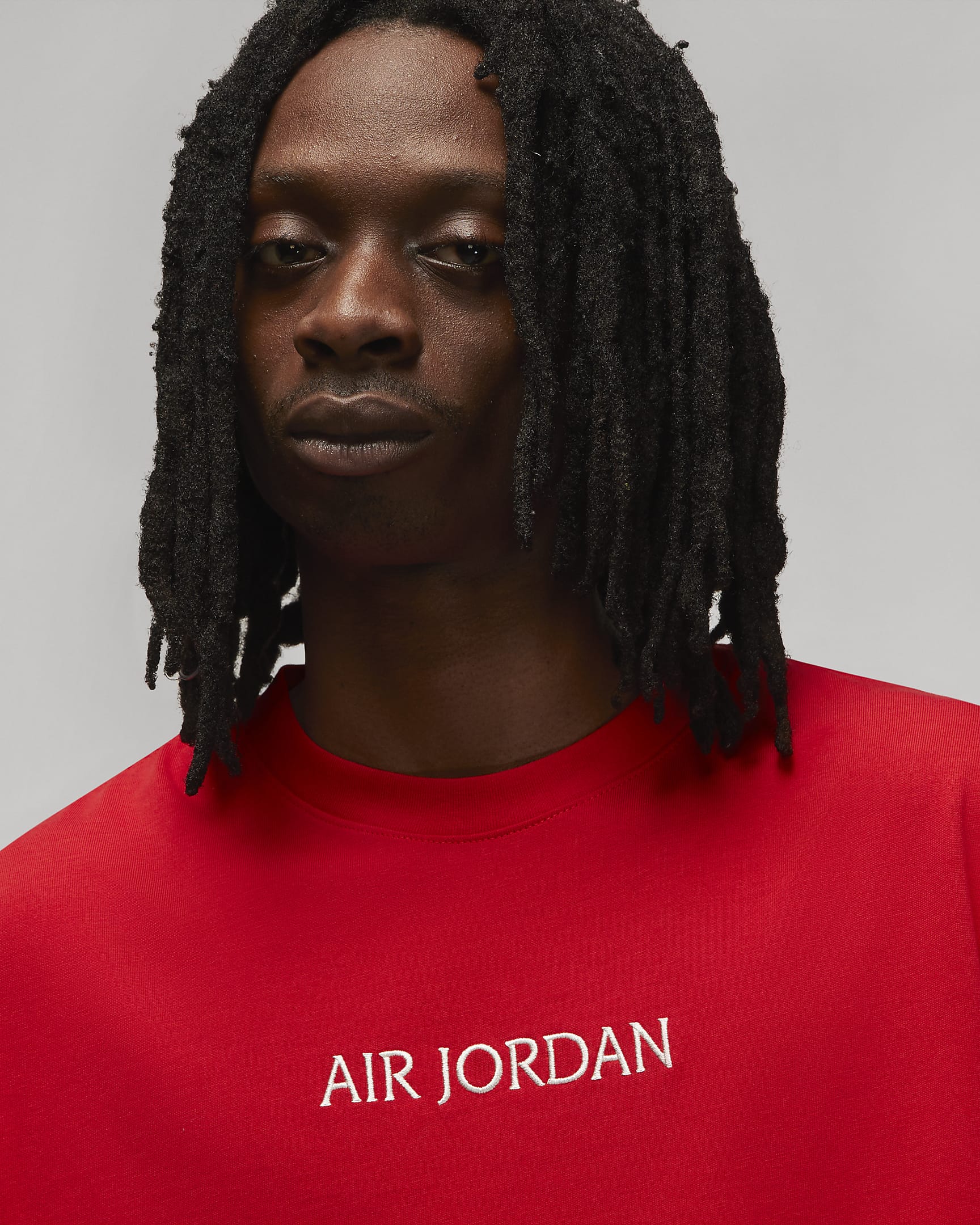 Jordan "Air Jordan" Men's T-Shirt - Fire Red/Sail