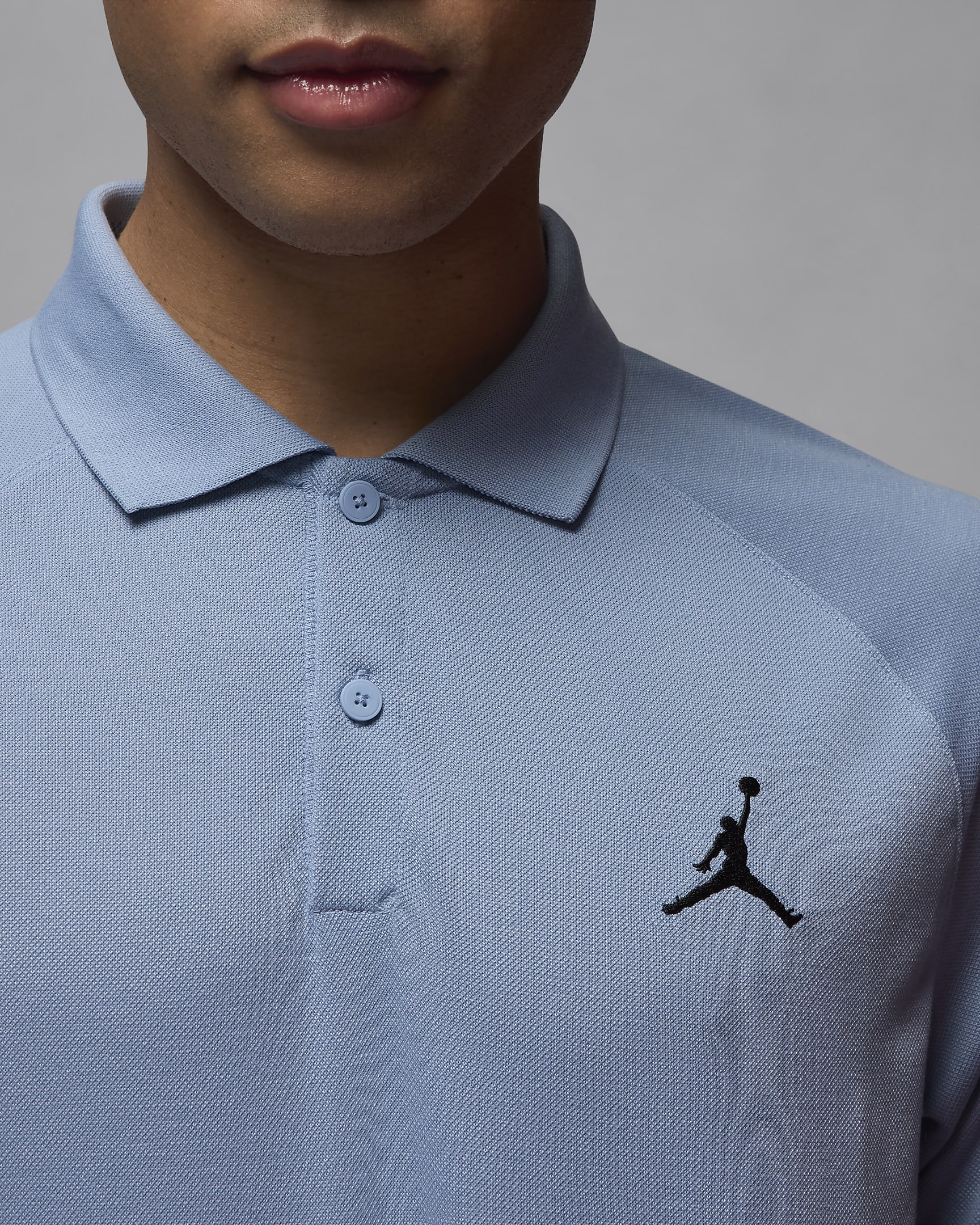 Jordan Dri-FIT Sport Men's Golf Polo - Blue Grey/Black