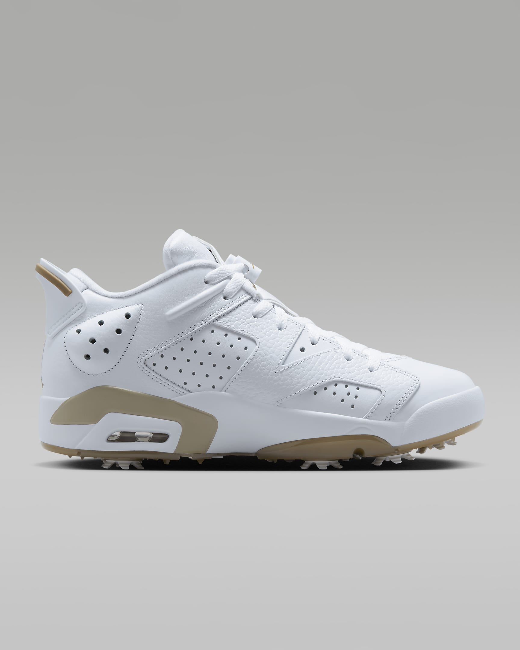 Jordan Retro 6 G Men's Golf Shoes - White/Khaki