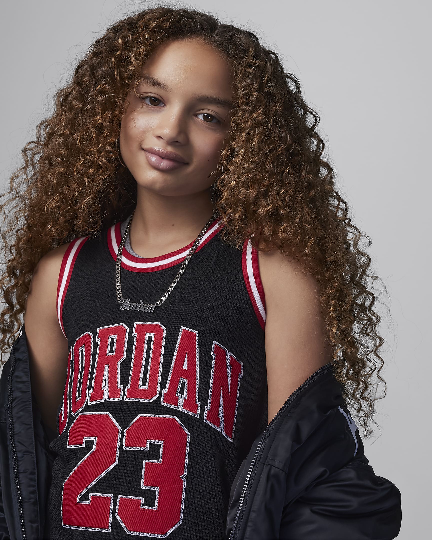 Jordan 23 Jersey Kleid für ältere Kinder - Schwarz