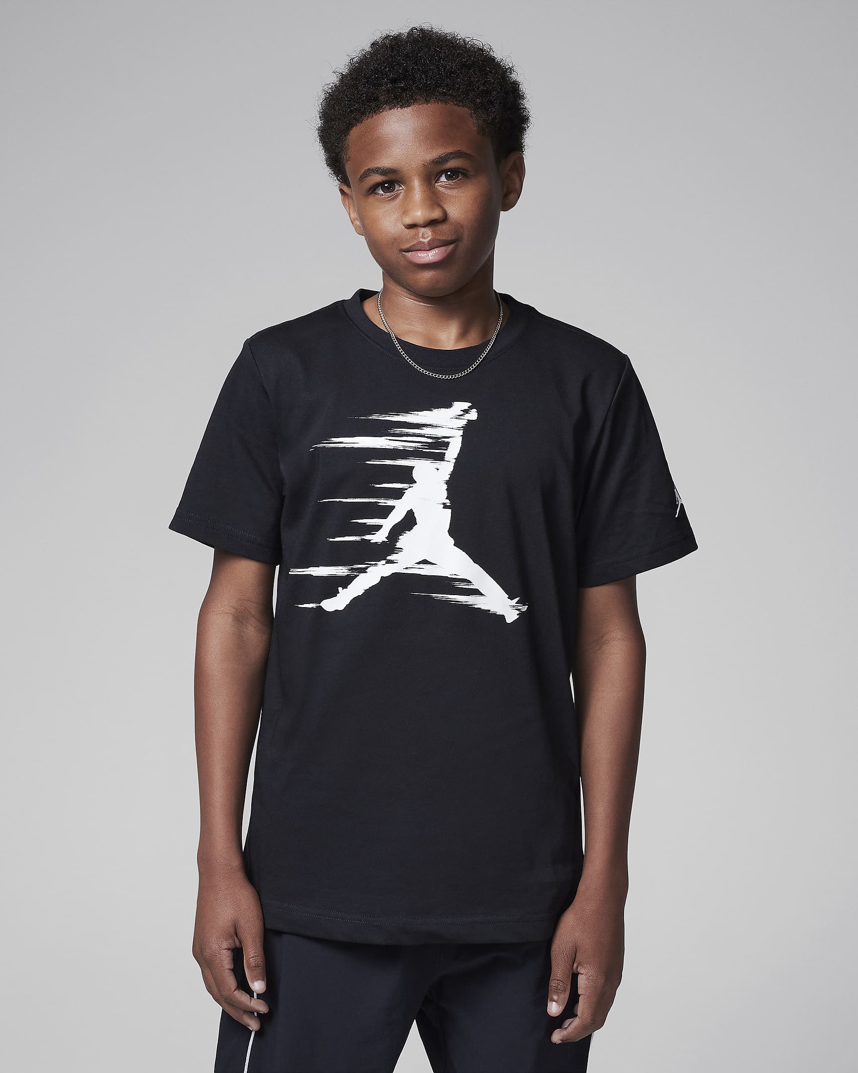 Jordan MVP Older Kids' Motion Jumpman T-Shirt - Black