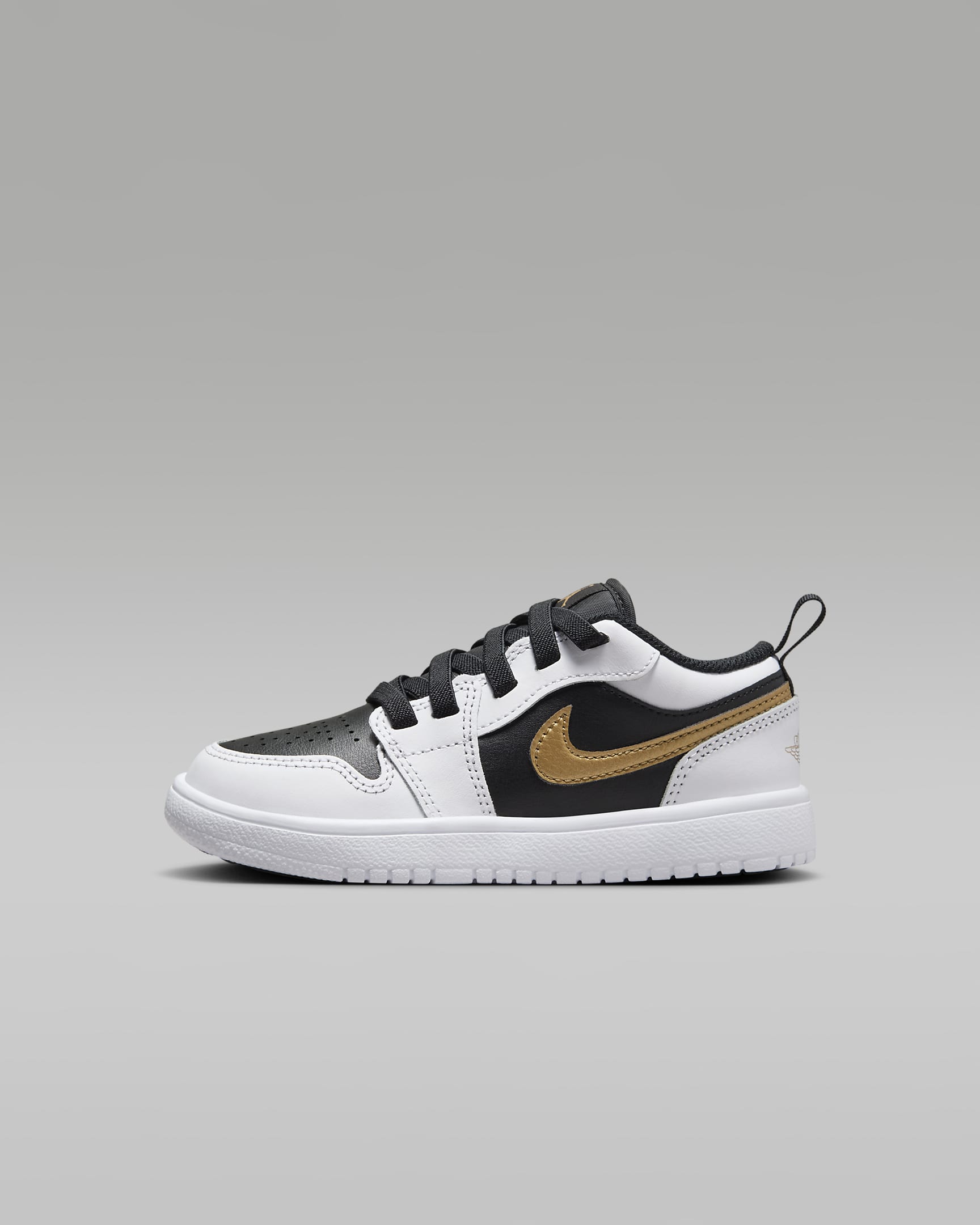 Chaussure Jordan 1 Low Alt pour enfant - Blanc/Noir/Metallic Gold