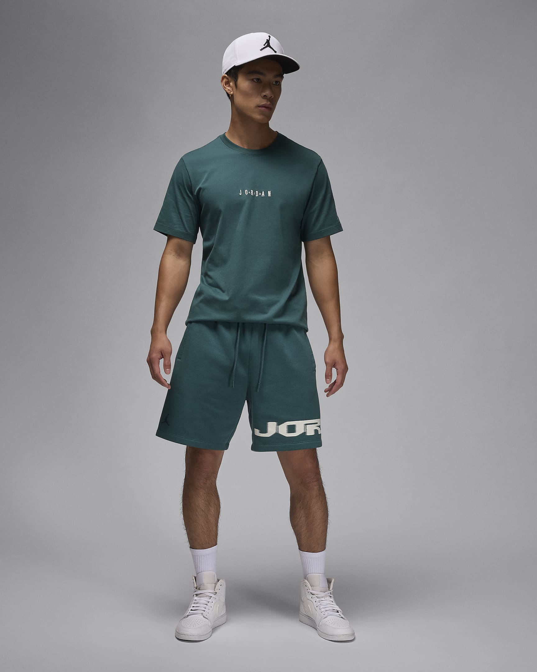 T-shirt Jordan Air - Uomo - Oxidized Green/Sail/Sail