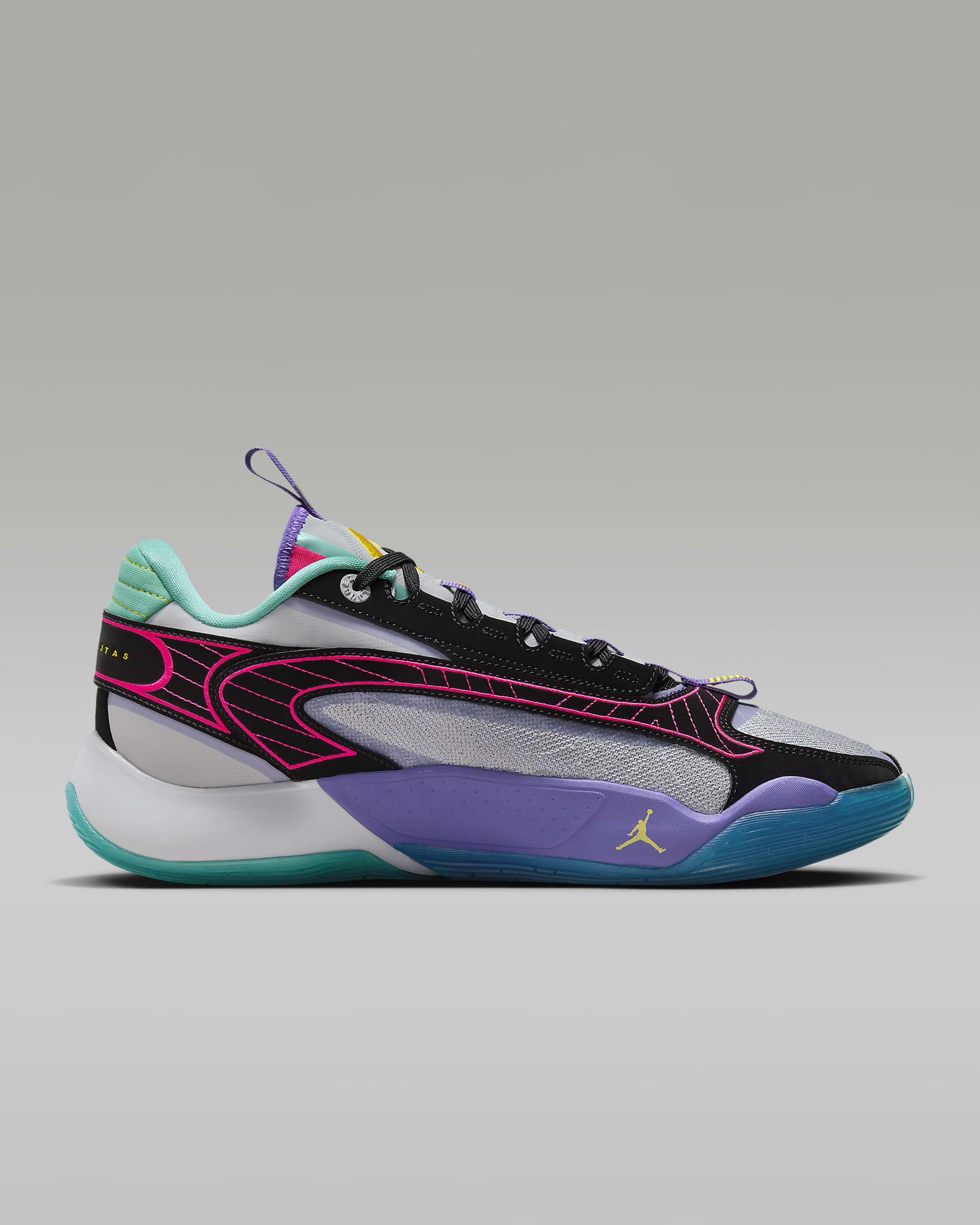 Luka 2 PF Basketball Shoes - Wolf Grey/Black/Hyper Jade/Speed Yellow