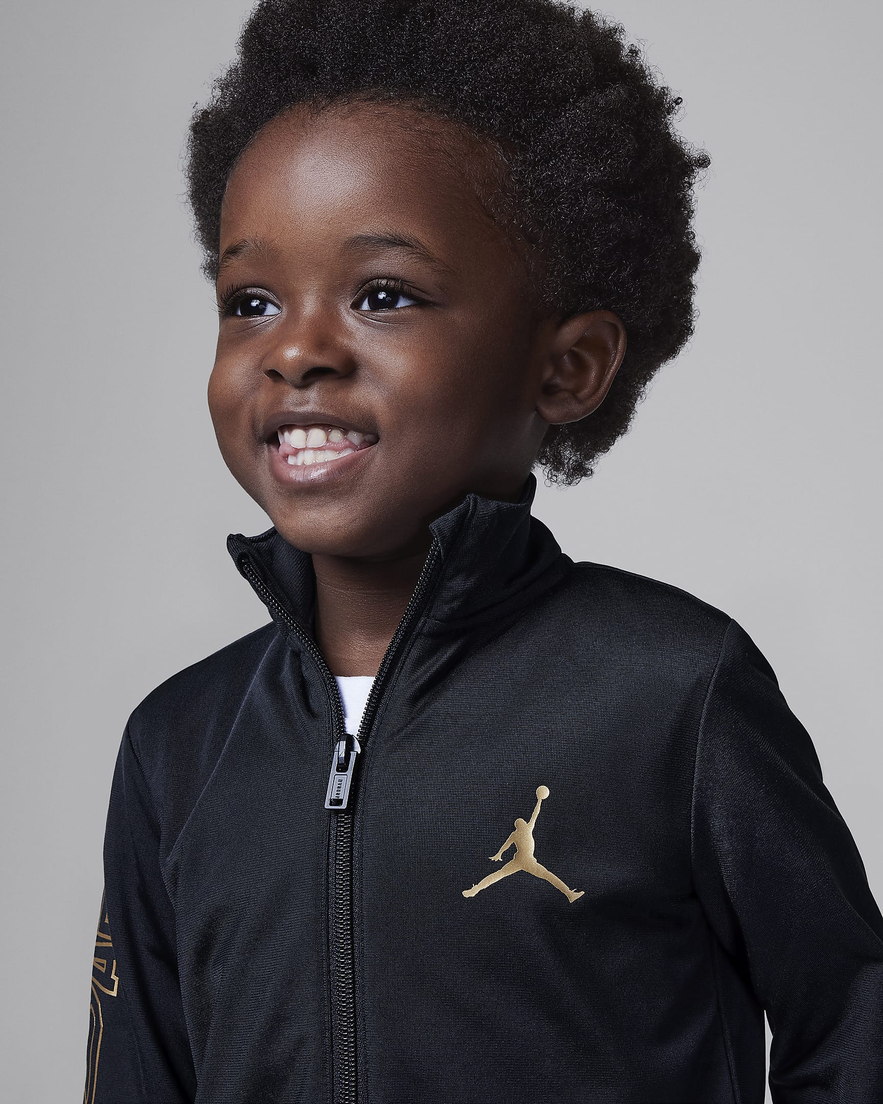 Jordan Take Flight Black and Gold Tricot Set Toddler Tracksuit. Nike.com
