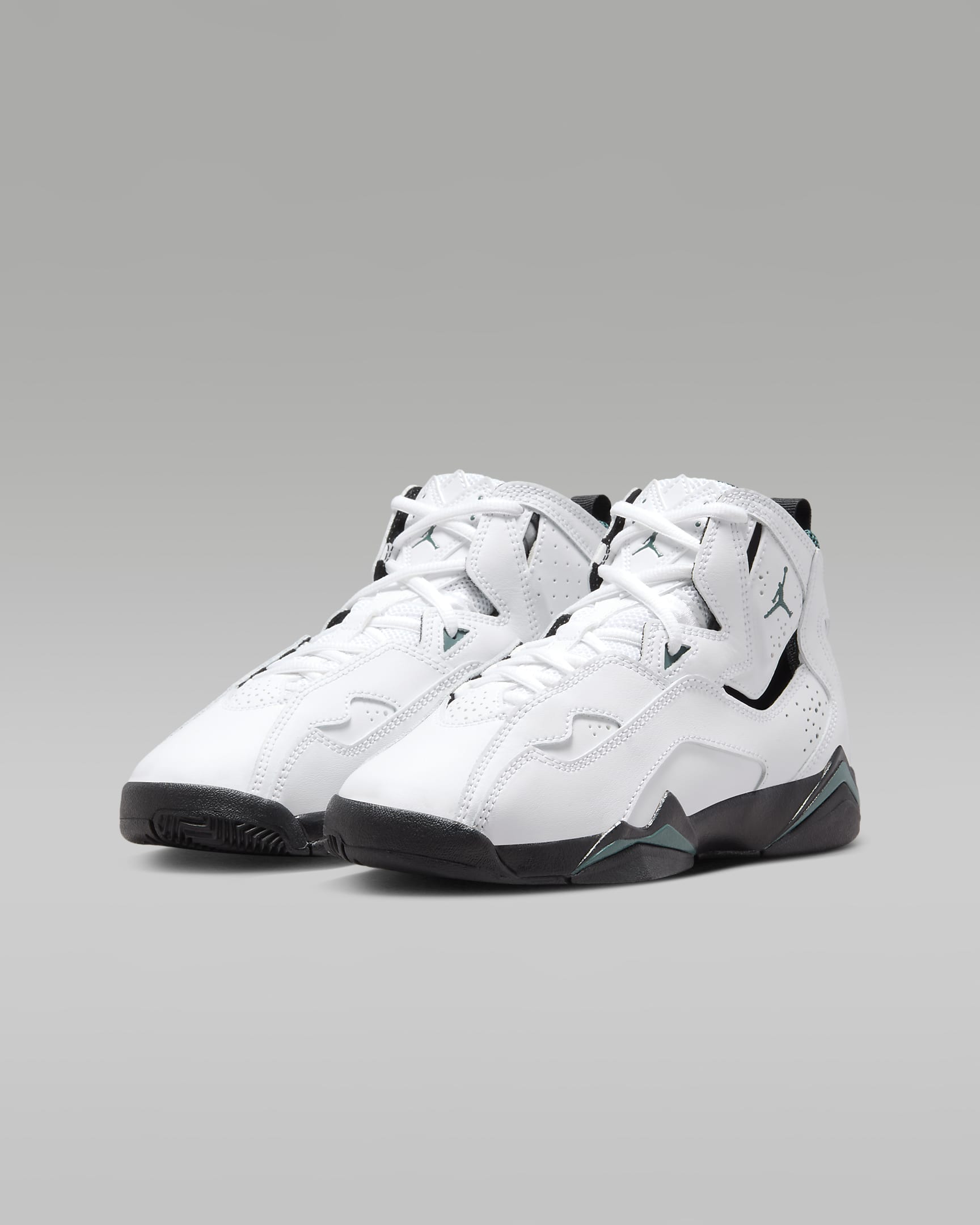 Jordan True Flight Older Kids' Shoes - White/Oxidised Green/Black