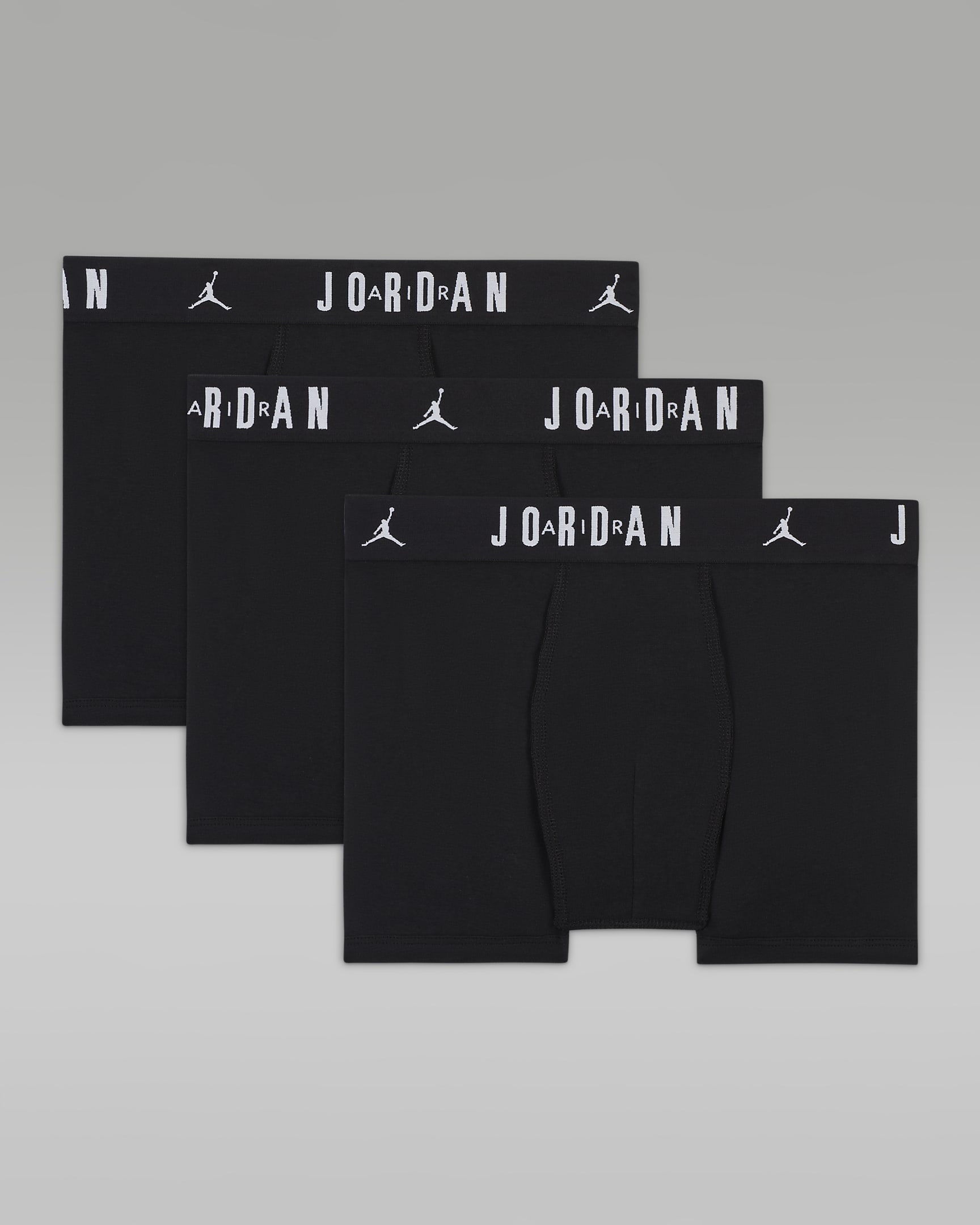 Jordan Flight Dri-FIT Big Kids' Cotton Boxer Briefs (3-Pack). Nike.com
