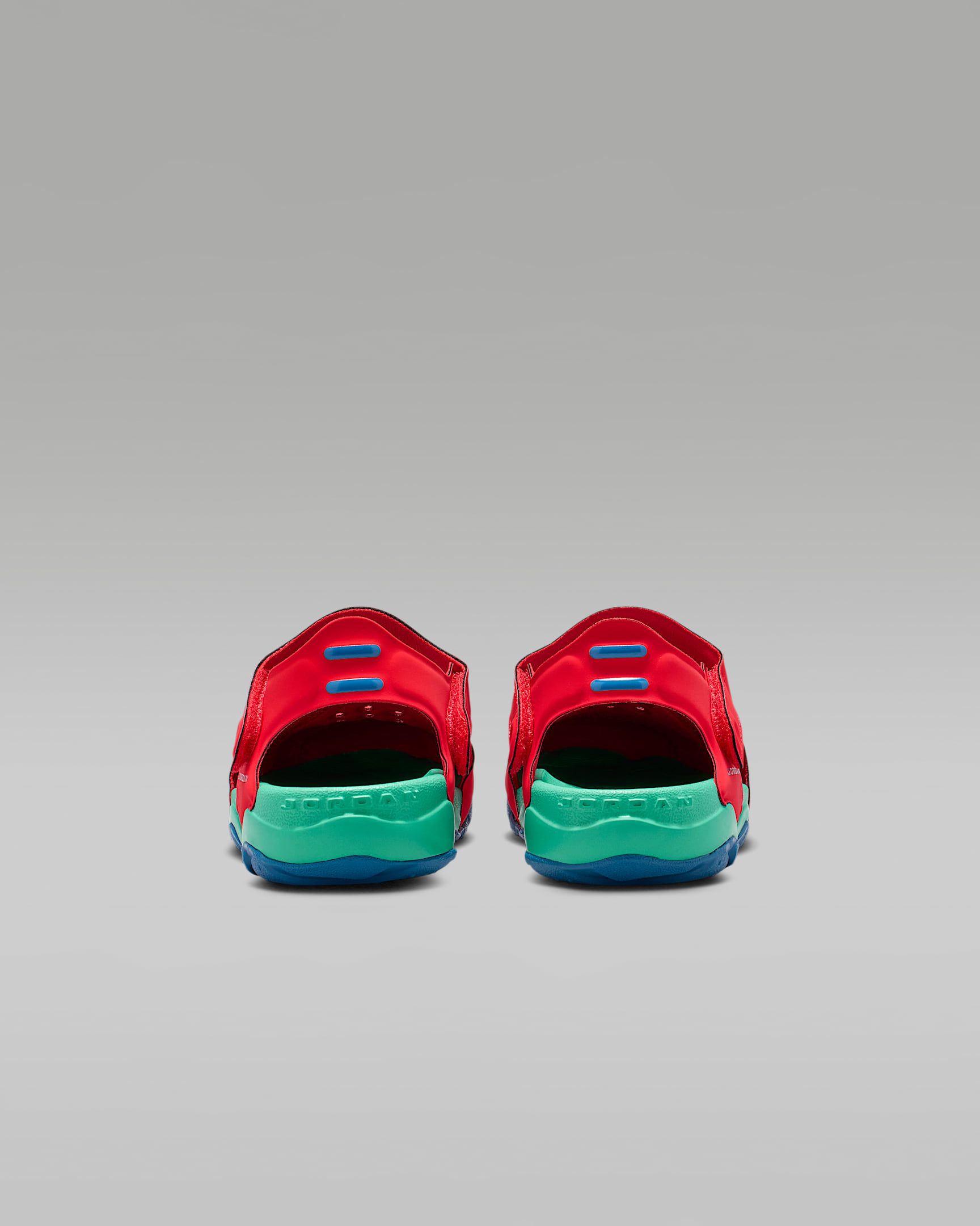 Jordan OTDR Younger Kids' Sandals - University Red/Track Red/Kinetic Green/True Blue