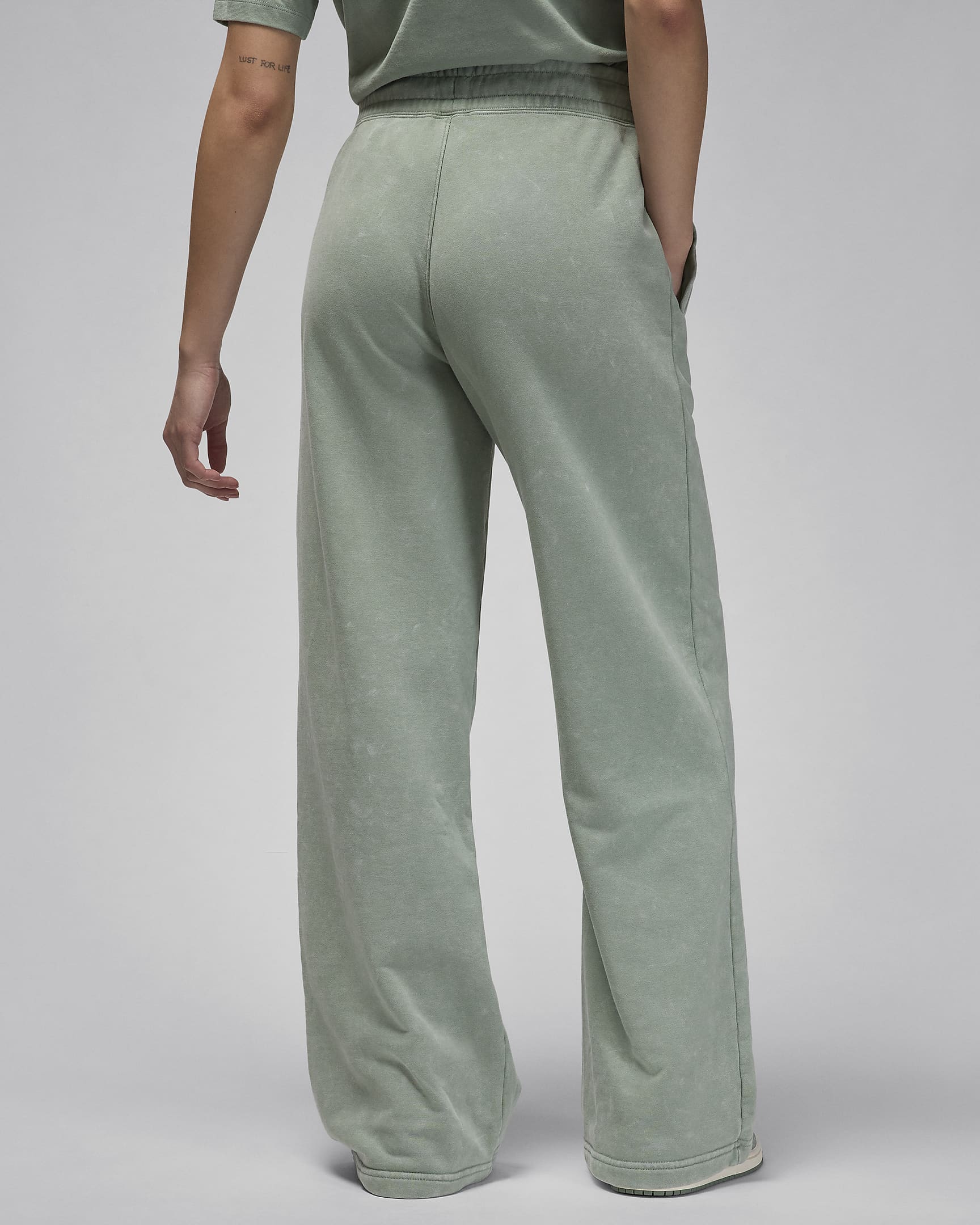 Jordan Flight Fleece Women's Open-Hem Trousers - Jade Smoke