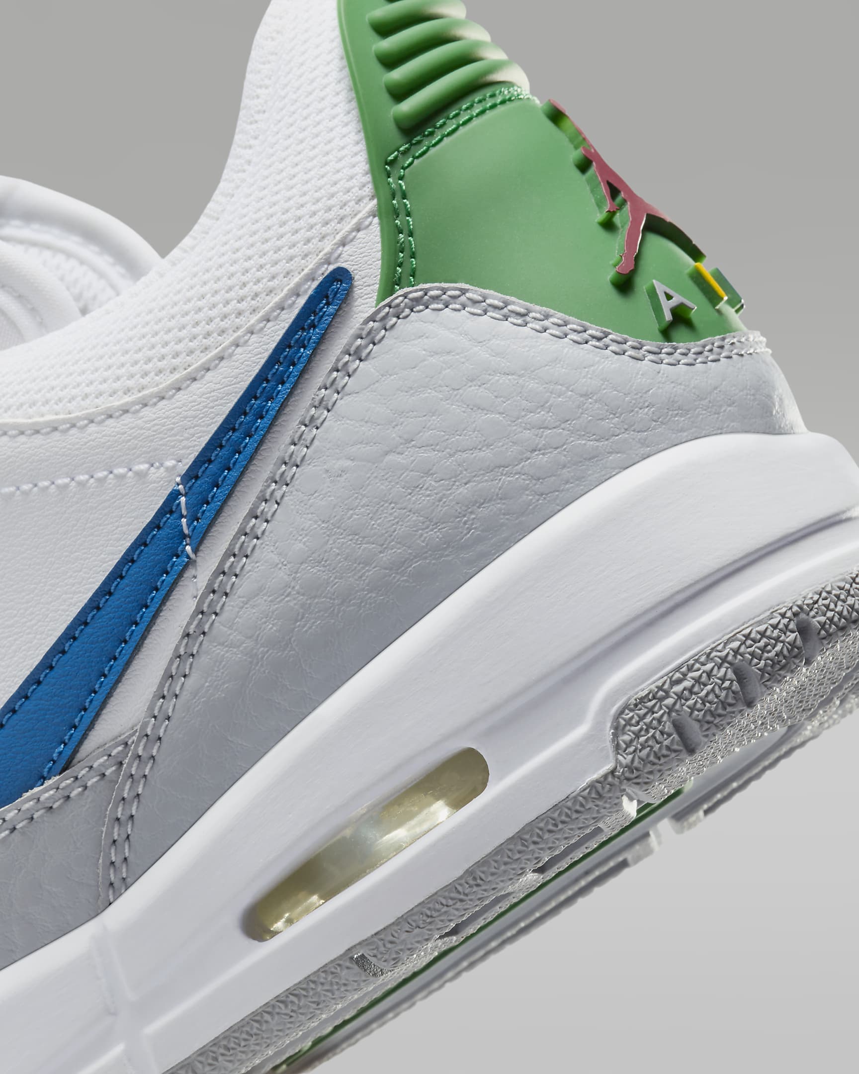 Chaussure Air Jordan Legacy 312 Low pour ado - Blanc/Wolf Grey/Pine Green/Industrial Blue