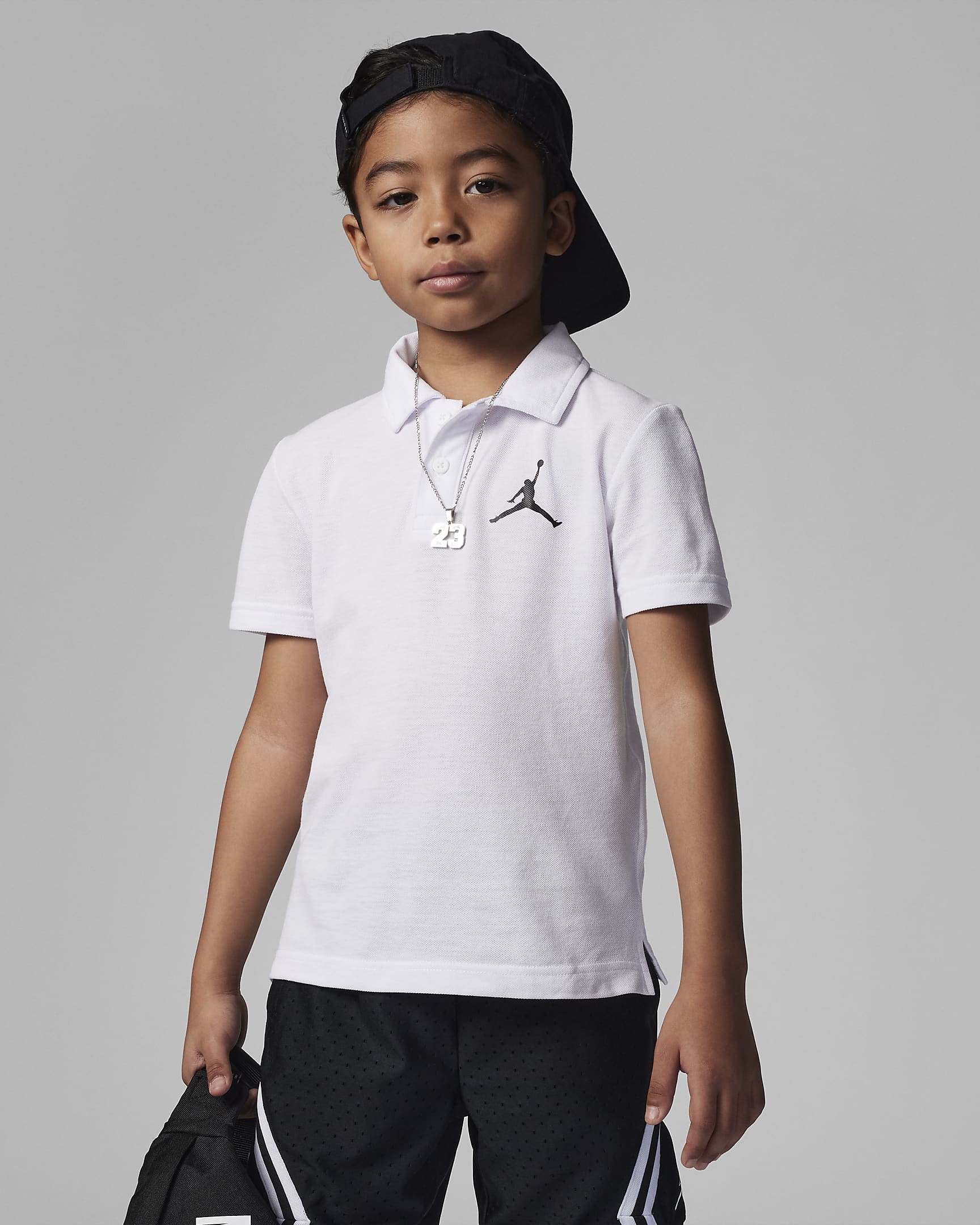 Jordan Jumpman Polo Little Kids' Top - White