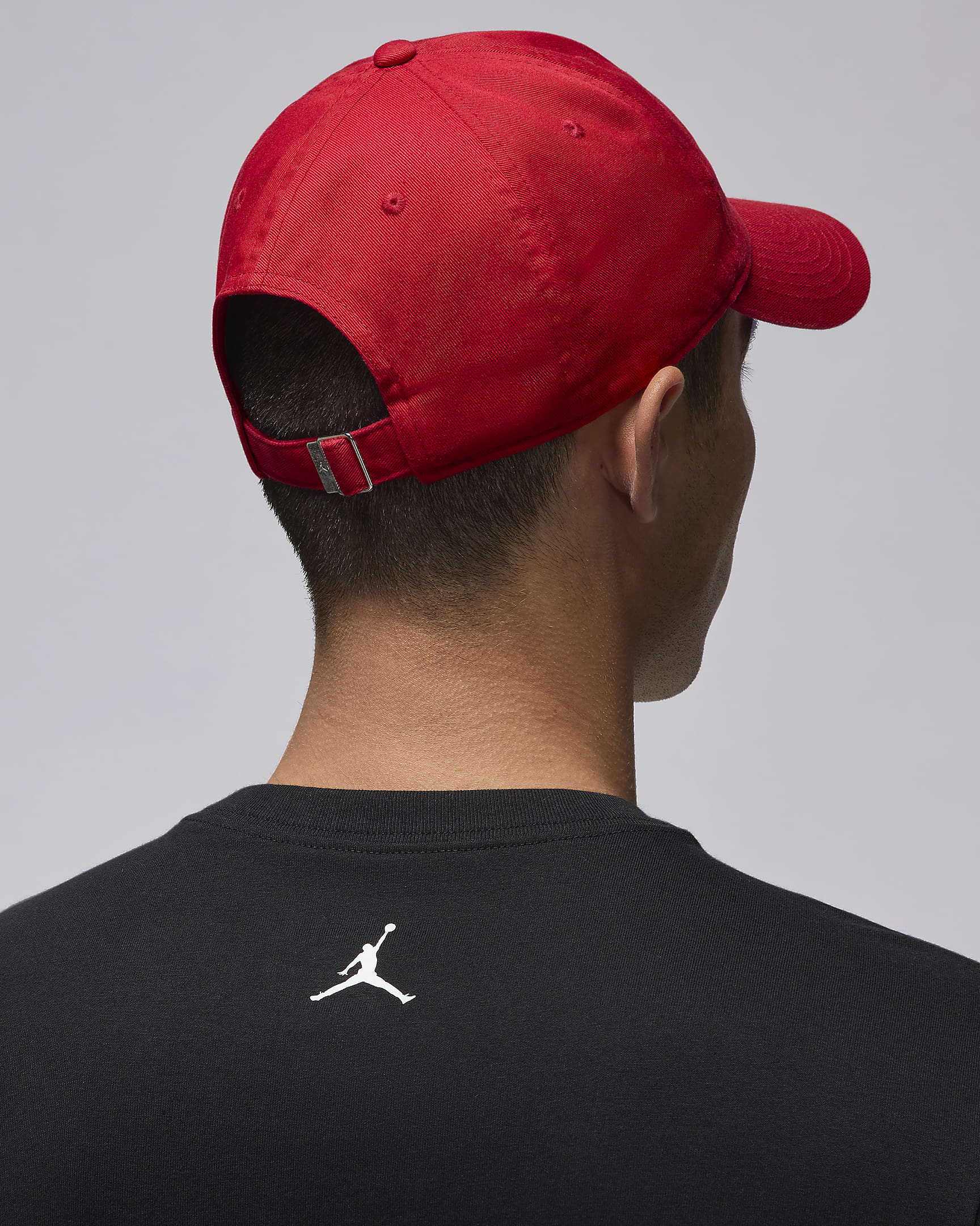 Jordan Club Unstructured Curved-Bill Hat - Gym Red/Black