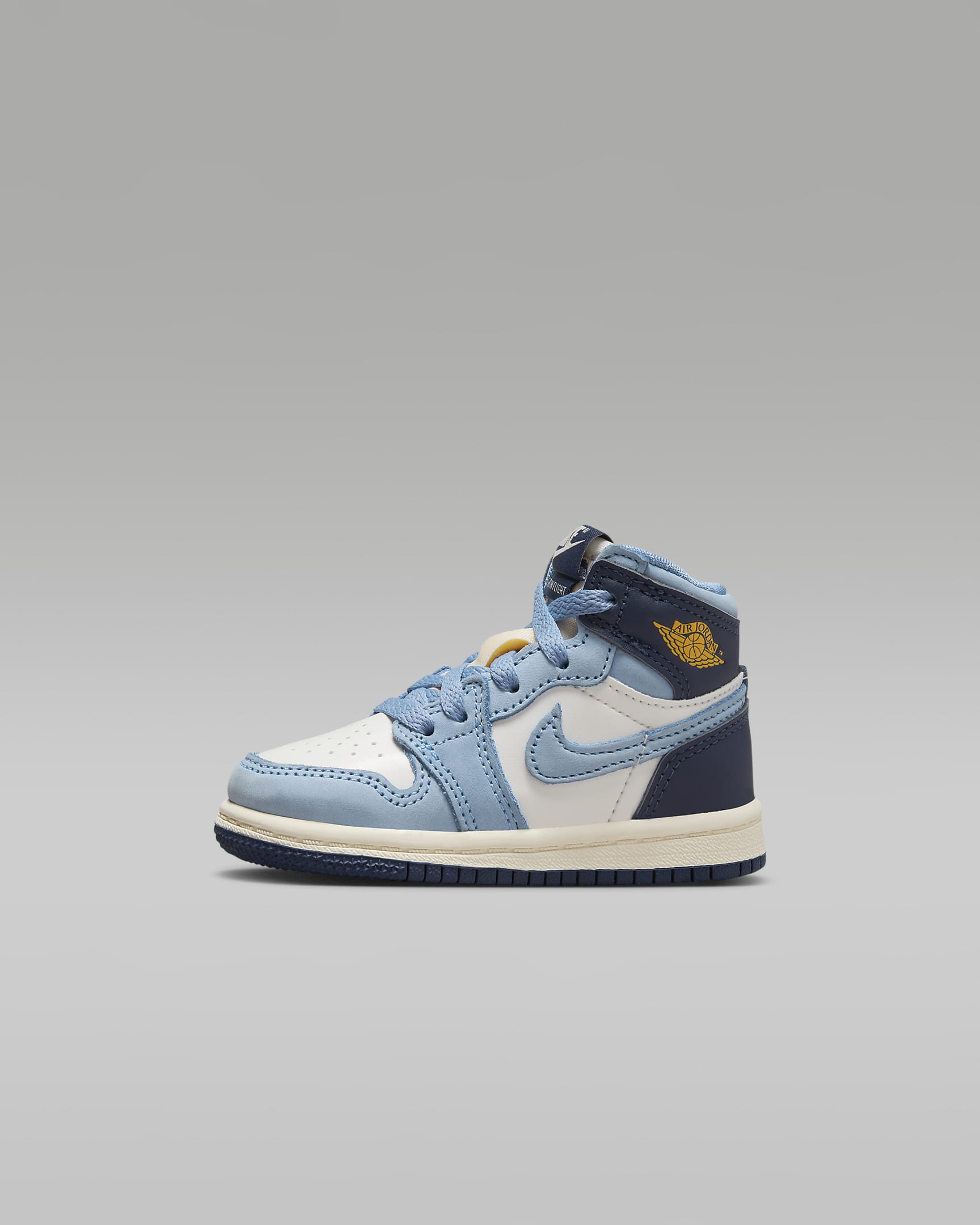 Jordan 1 Retro 高筒 OG "First in Flight" 嬰幼兒鞋款 - University Blue/Sail/Midnight Navy/University Gold