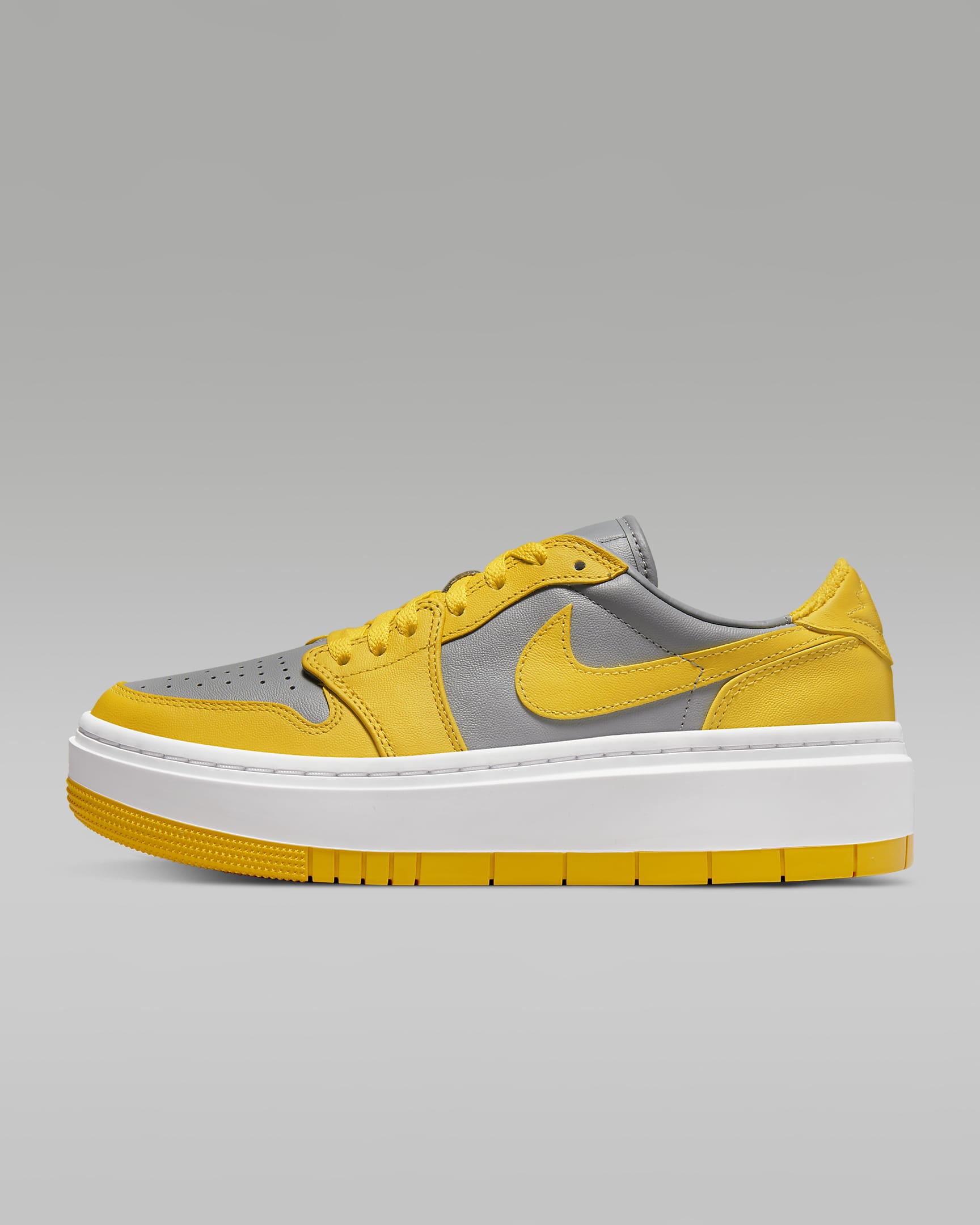 Chaussure Air Jordan 1 Elevate Low pour Femme - Cement Grey/Blanc/Varsity Maize