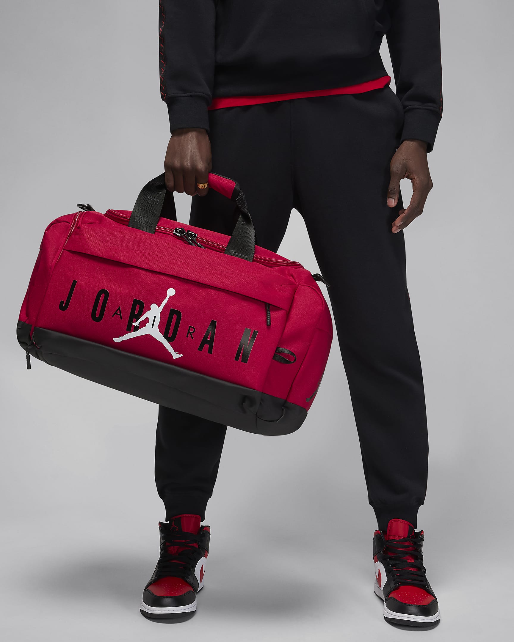 Maleta duffel (46 L) Jordan Velocity - Rojo gimnasio