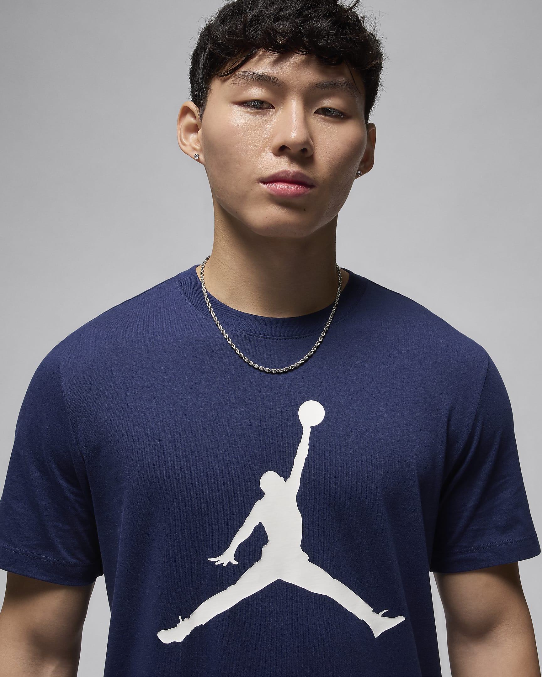 Pánské tričko Jordan Jumpman - Midnight Navy/Bílá