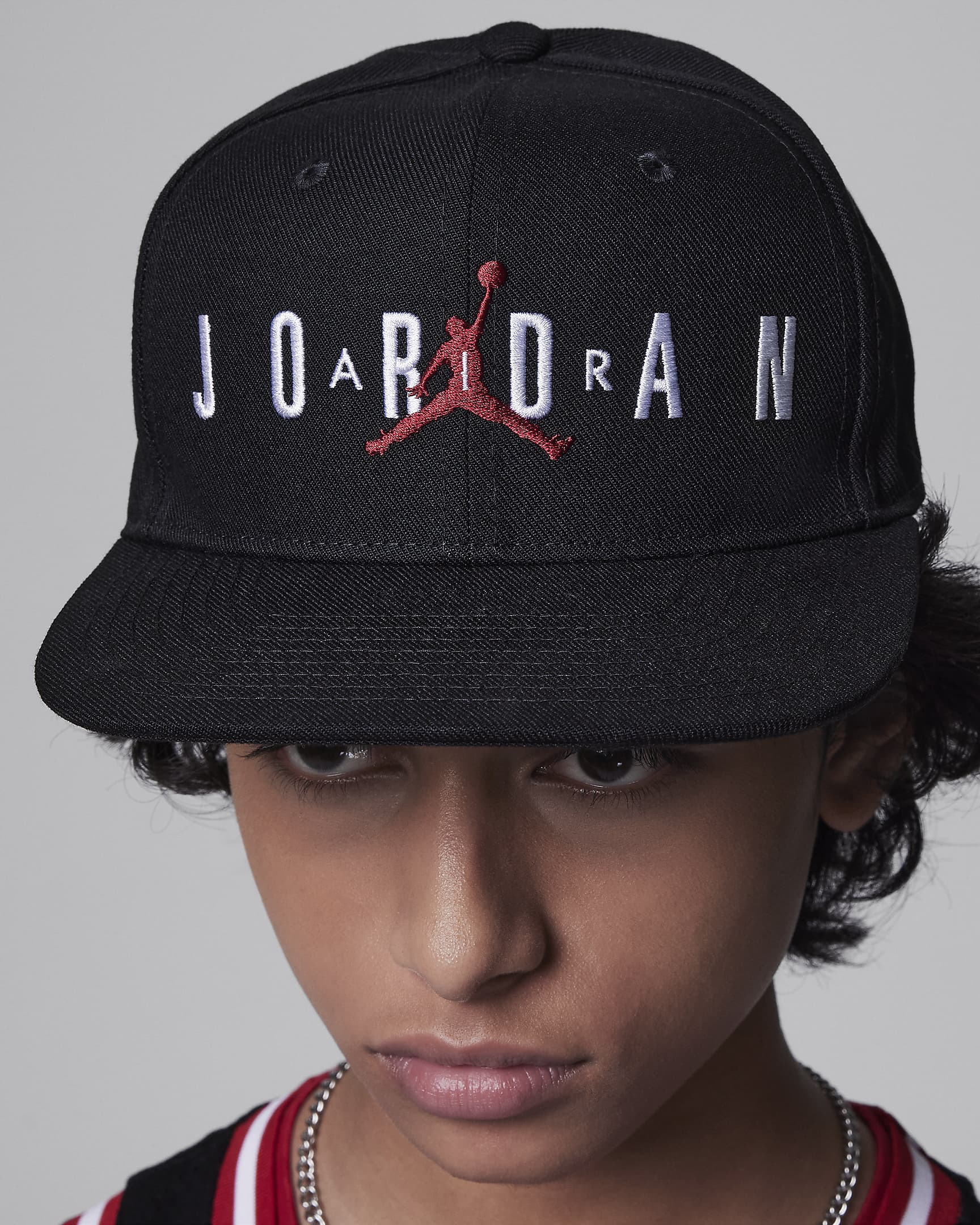 Gorra para niños talla grande Jordan Jumpman Air - Negro