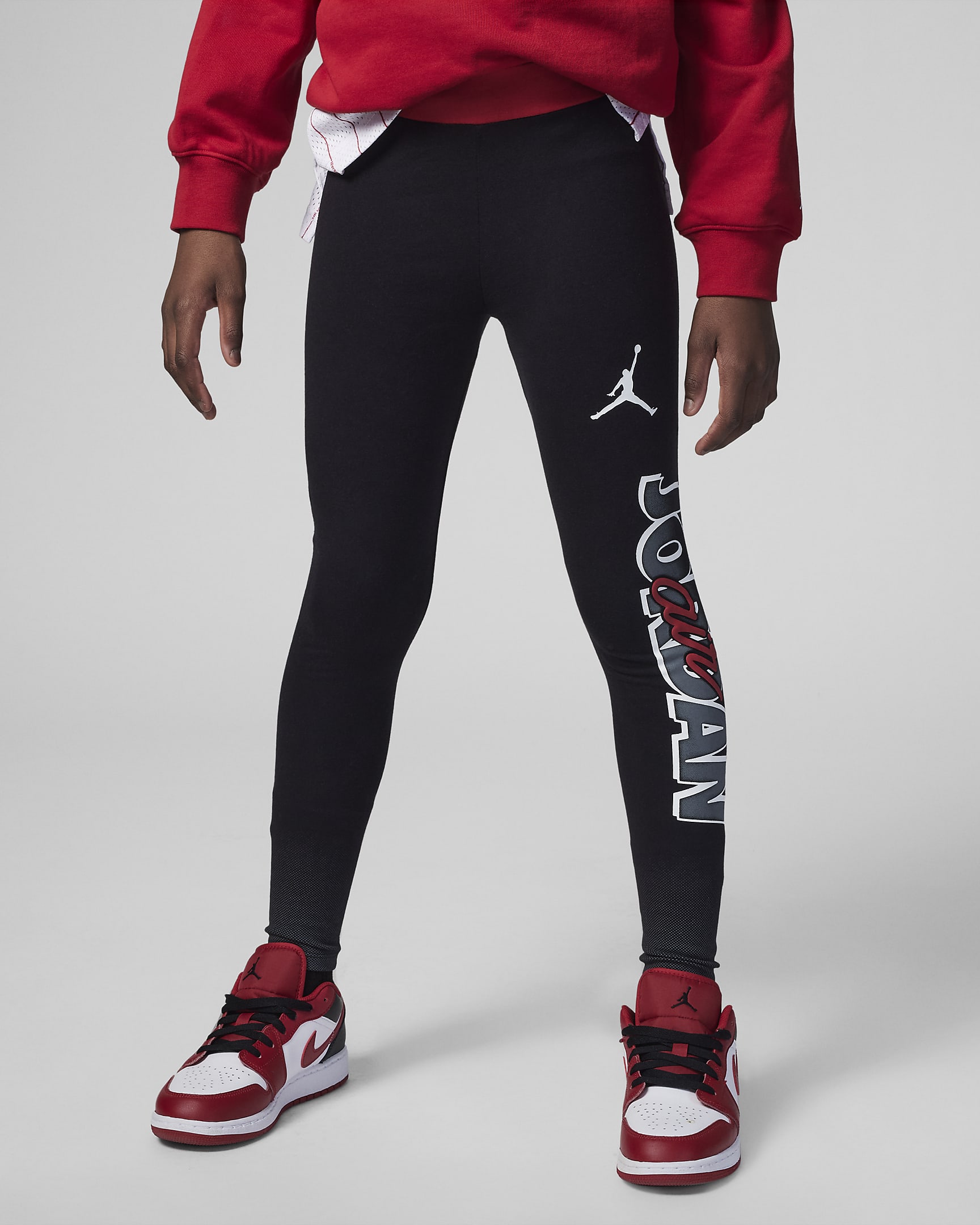 Jordan Blocked Air-Ress Leggings Big Kids' Leggings - Black