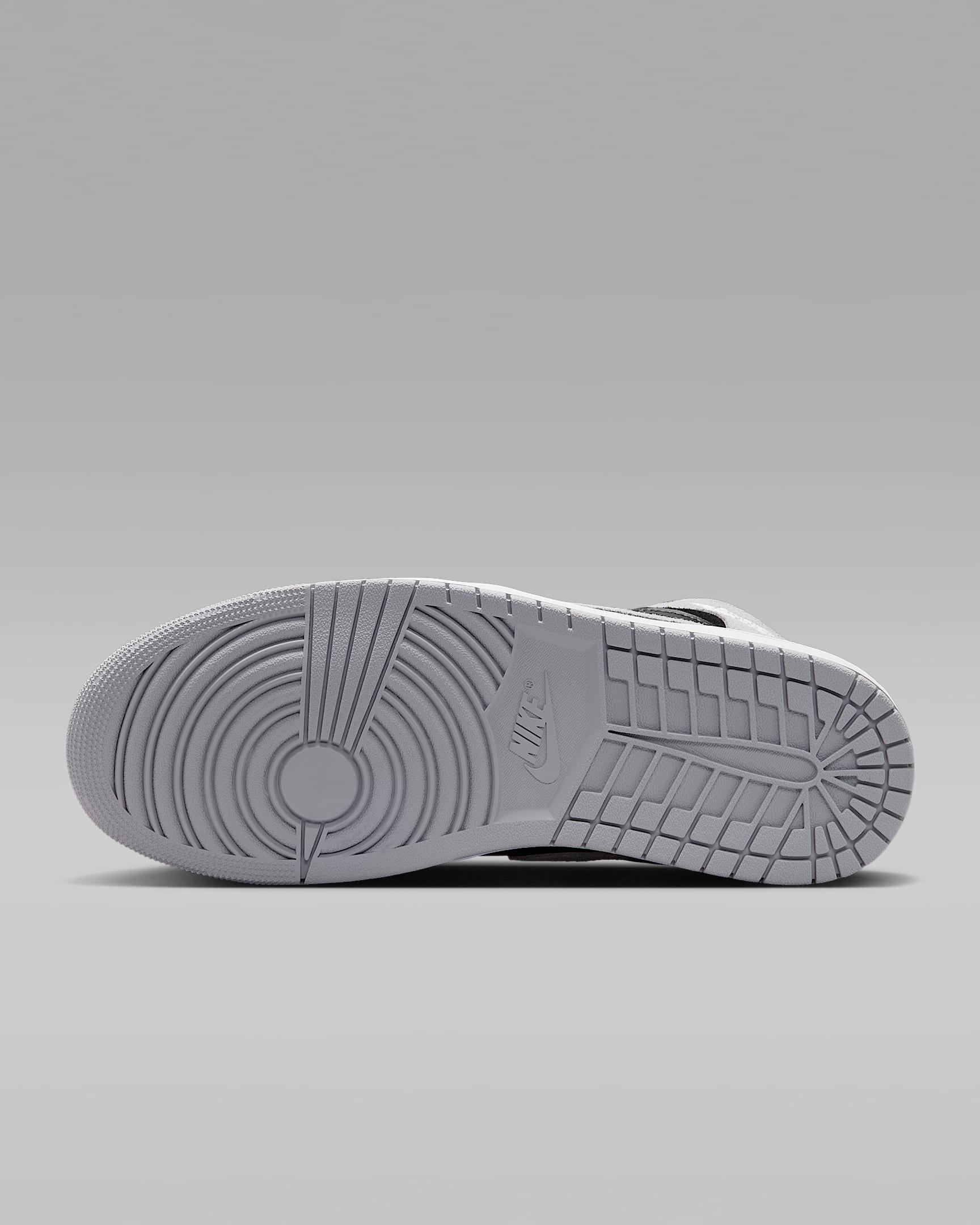 Air Jordan 1 Mid Men's Shoes - Light Smoke Grey/Black/White