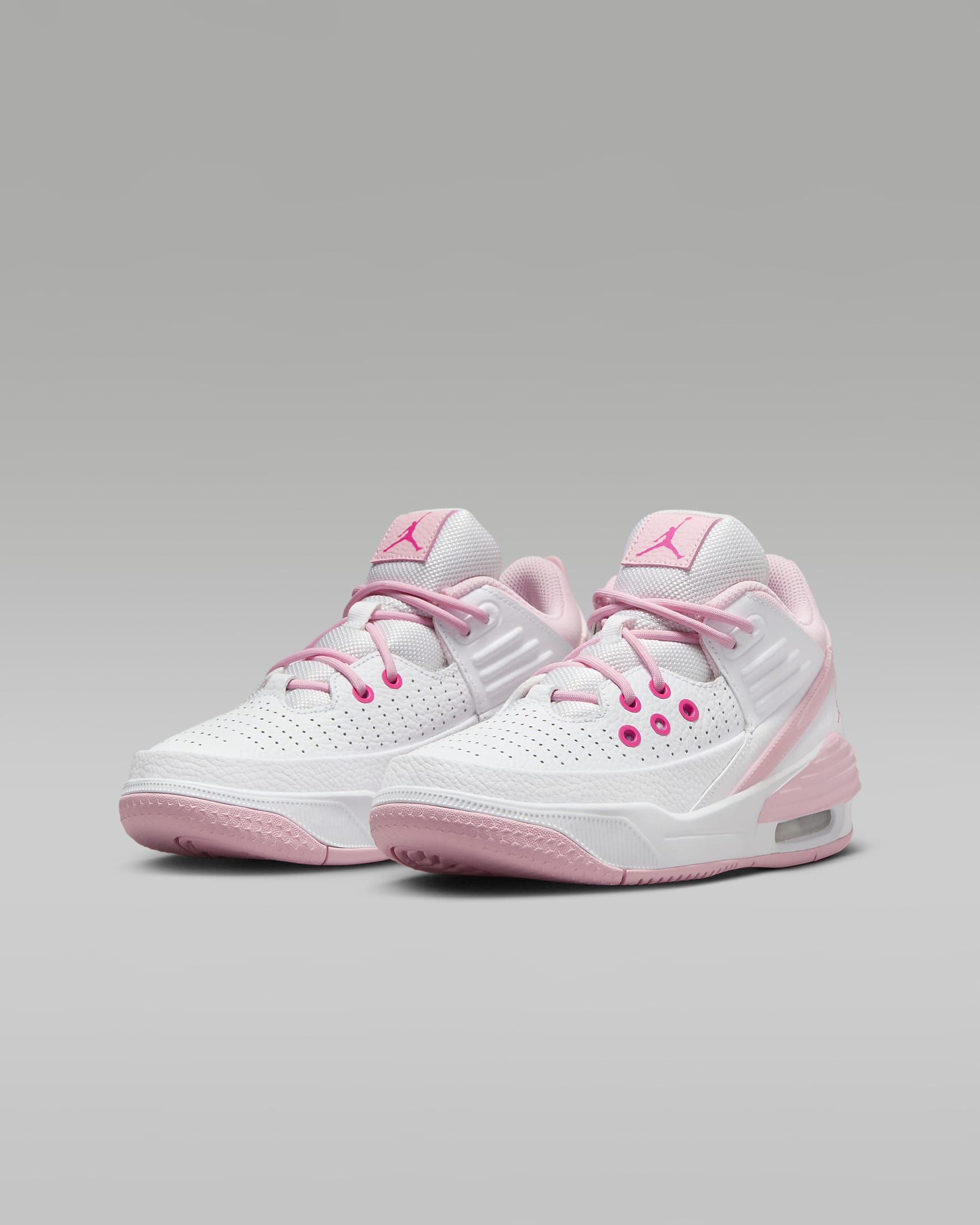 Jordan Max Aura 5 Older Kids' Shoes - White/Fierce Pink/Medium Soft Pink