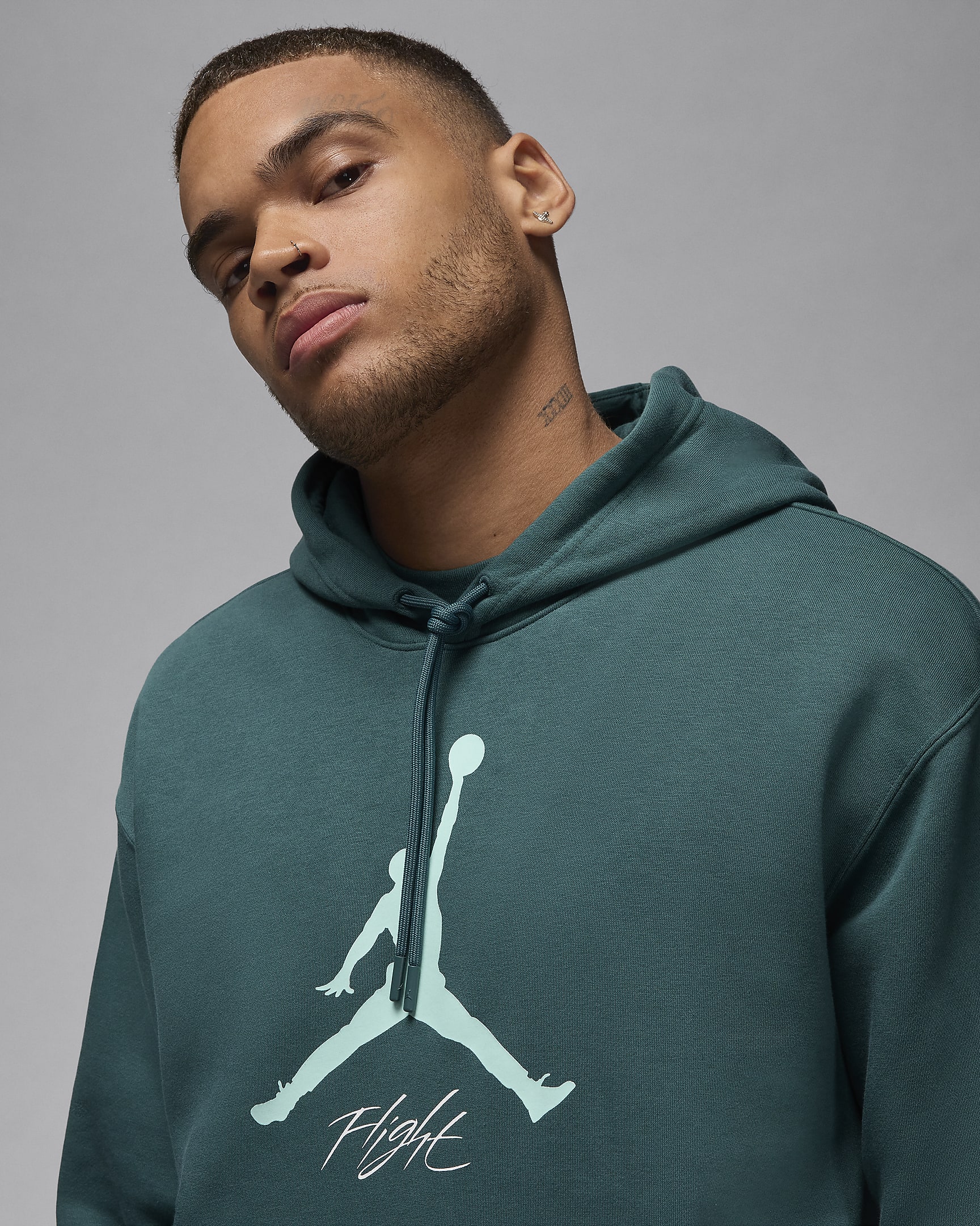 Jordan Essentials Fleecehoodie voor heren - Oxidized Green/Light Dew