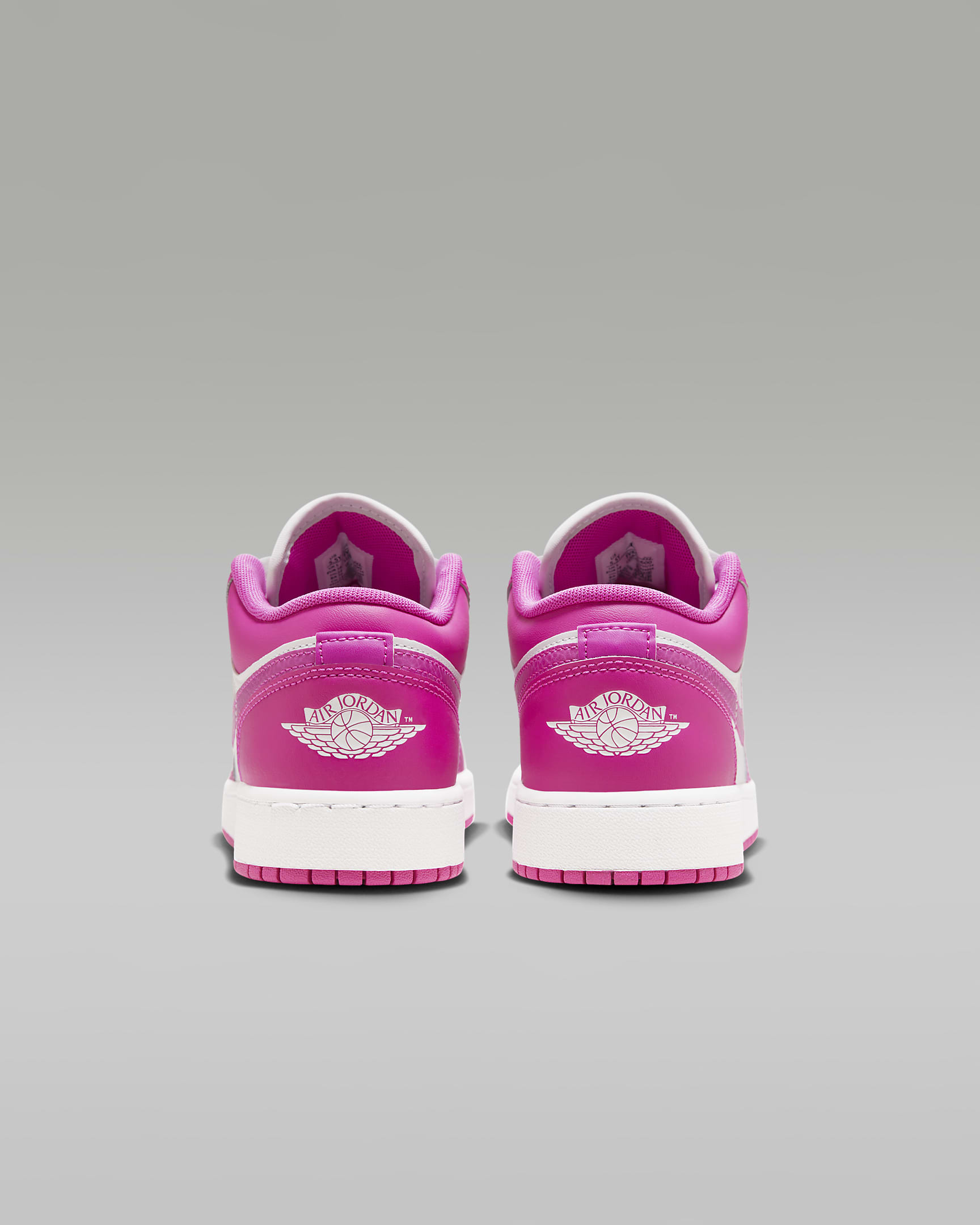 Air Jordan 1 Low Older Kids' Shoes - Fire Pink/White/Iris Whisper