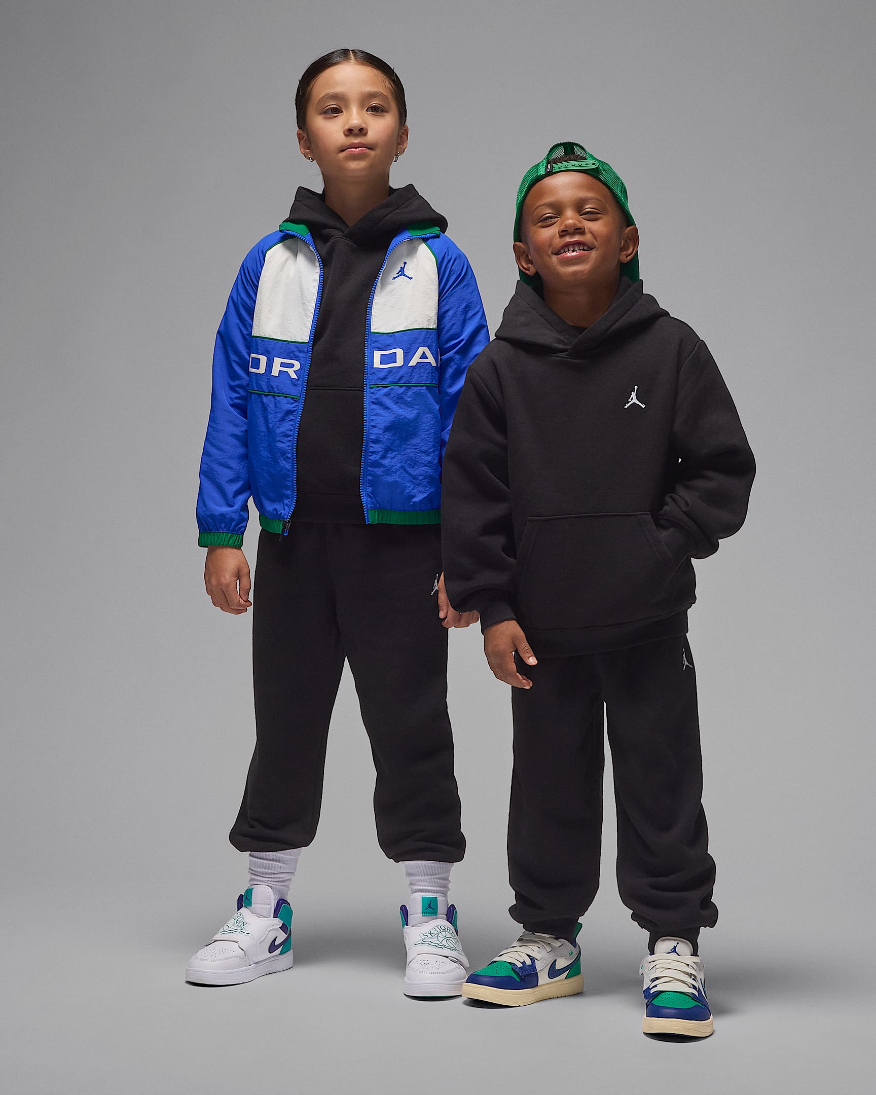 Jordan Brooklyn Fleece Little Kids' 2-Piece Pullover Hoodie Set - Black