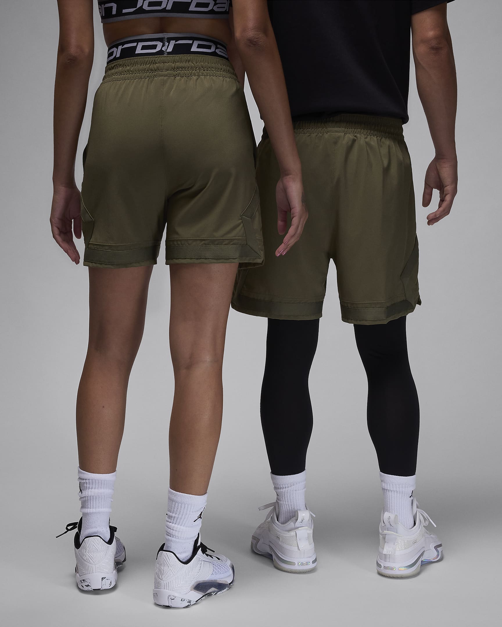 Jordan Sport Men's Dri-FIT Woven Diamond Shorts - Medium Olive/Medium Olive/Medium Olive