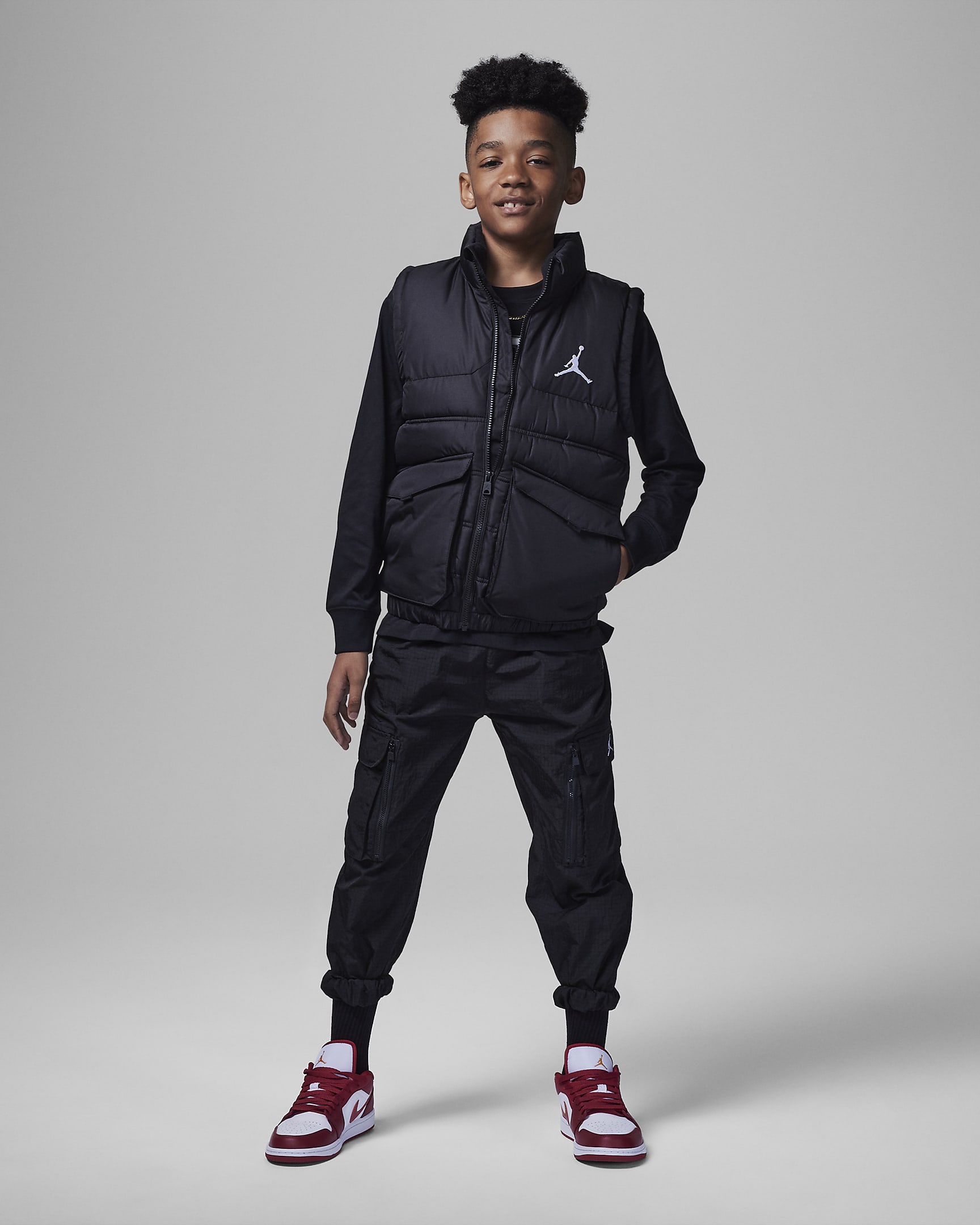 Jordan Blocked Down Vest Older Kids' Gilet. Nike UK