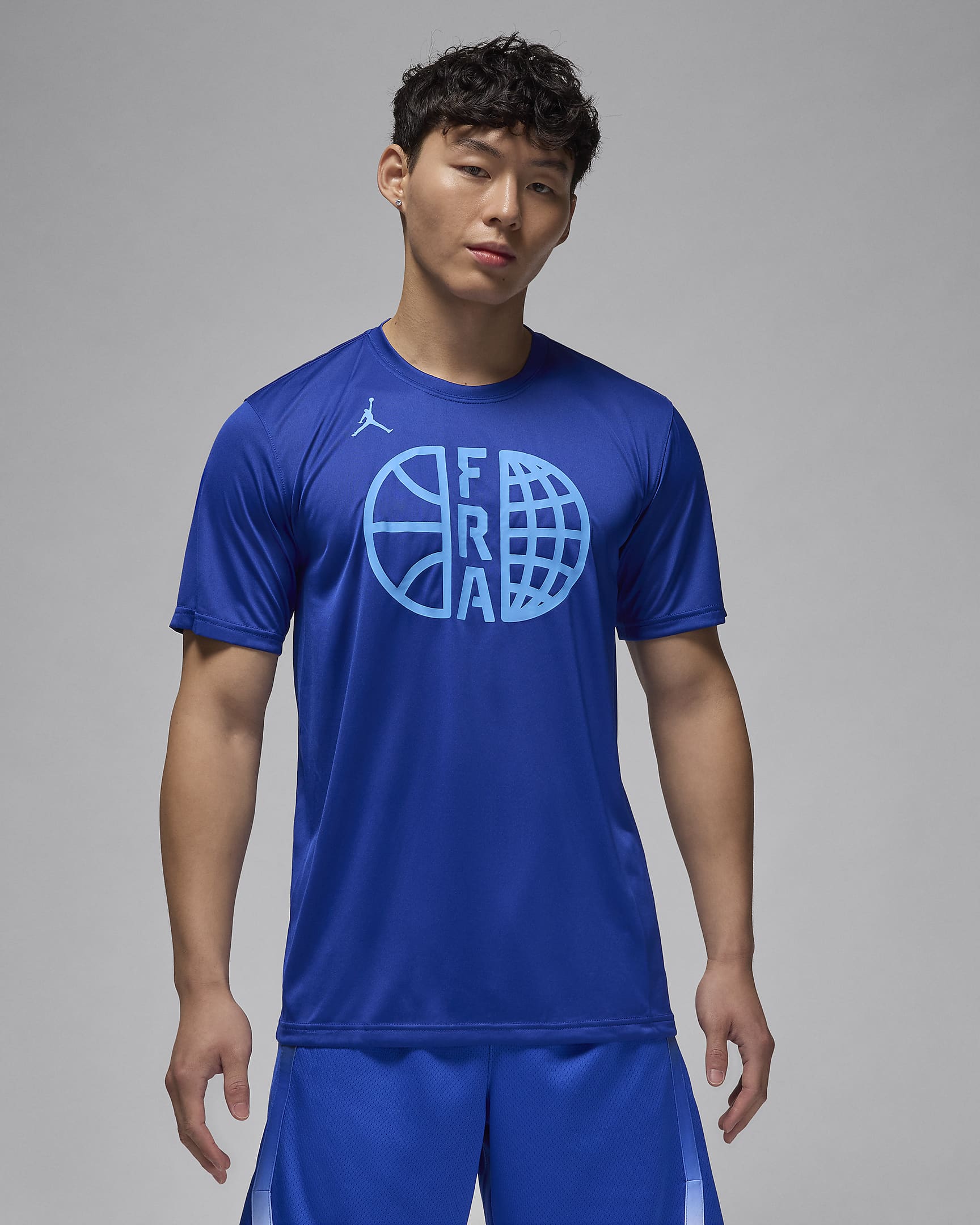 T-shirt de basket Jordan France Practice pour homme - Old Royal/Old Royal/University Blue