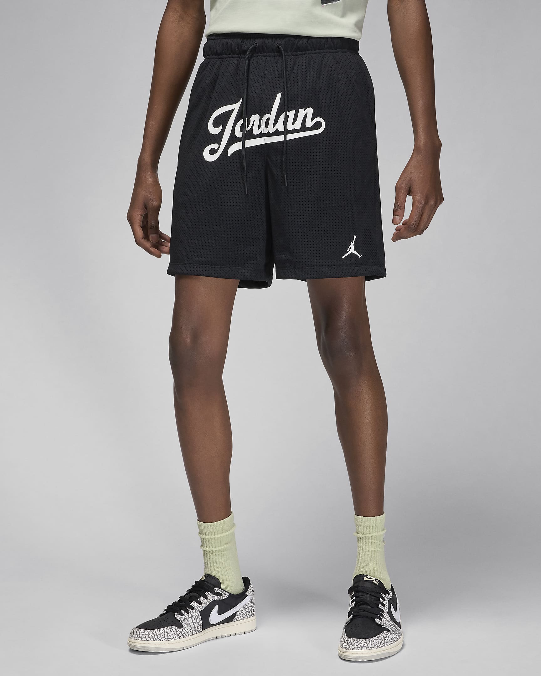 Jordan Flight MVP Men's Mesh Shorts - Black/White/White