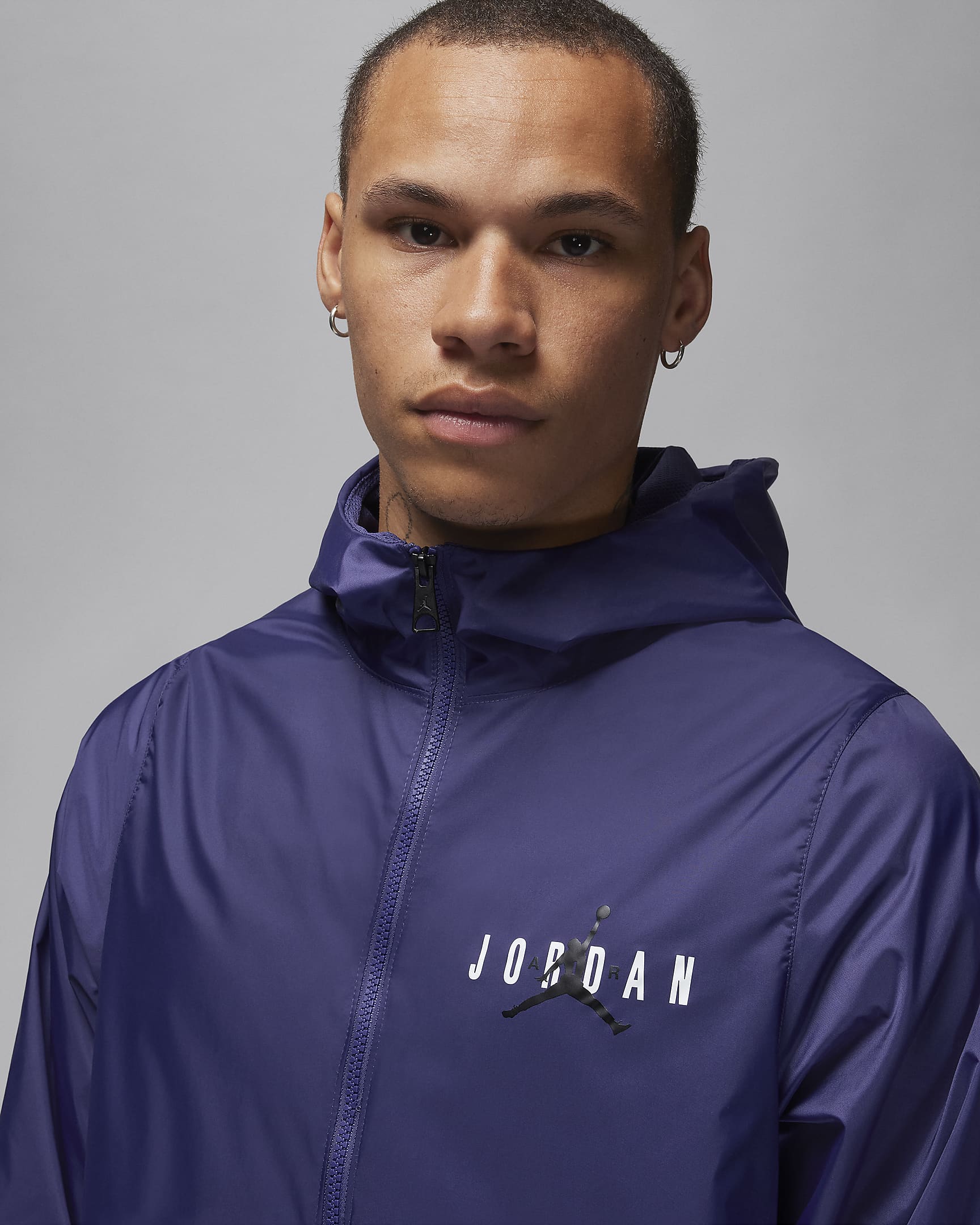 Jordan Essentials szőtt férfikabát - Sky J Purple/Fekete/Fekete