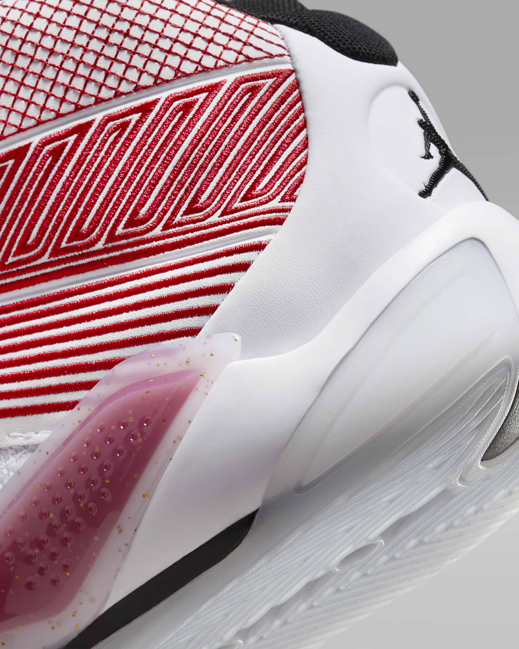 Air Jordan XXXVIII 'Celebration' Basketball Shoes - White/University Red/Metallic Gold/Black