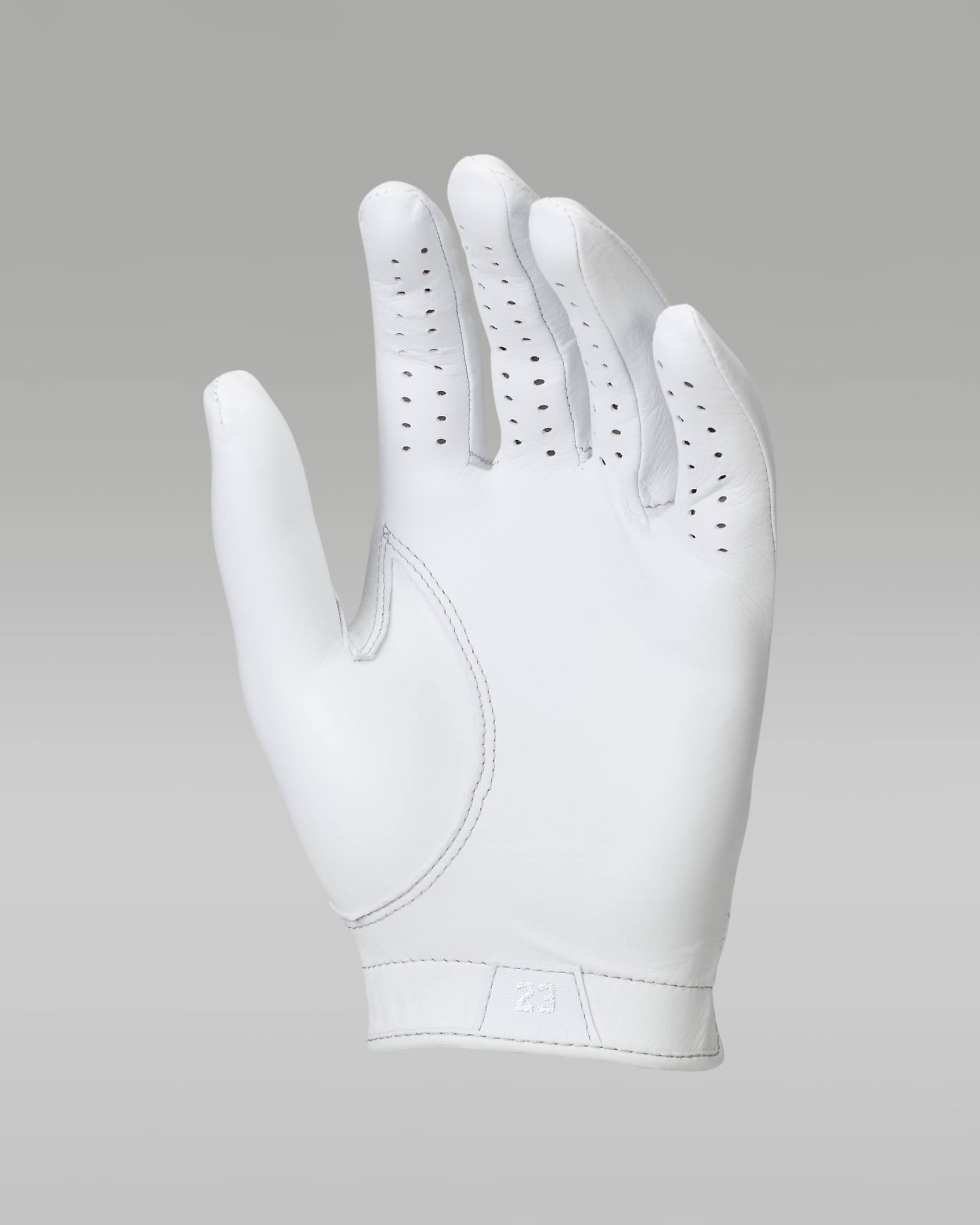 Jordan Tour NRG Regular Golf Glove (Left Hand) - White/Wolf Grey/Metallic Silver