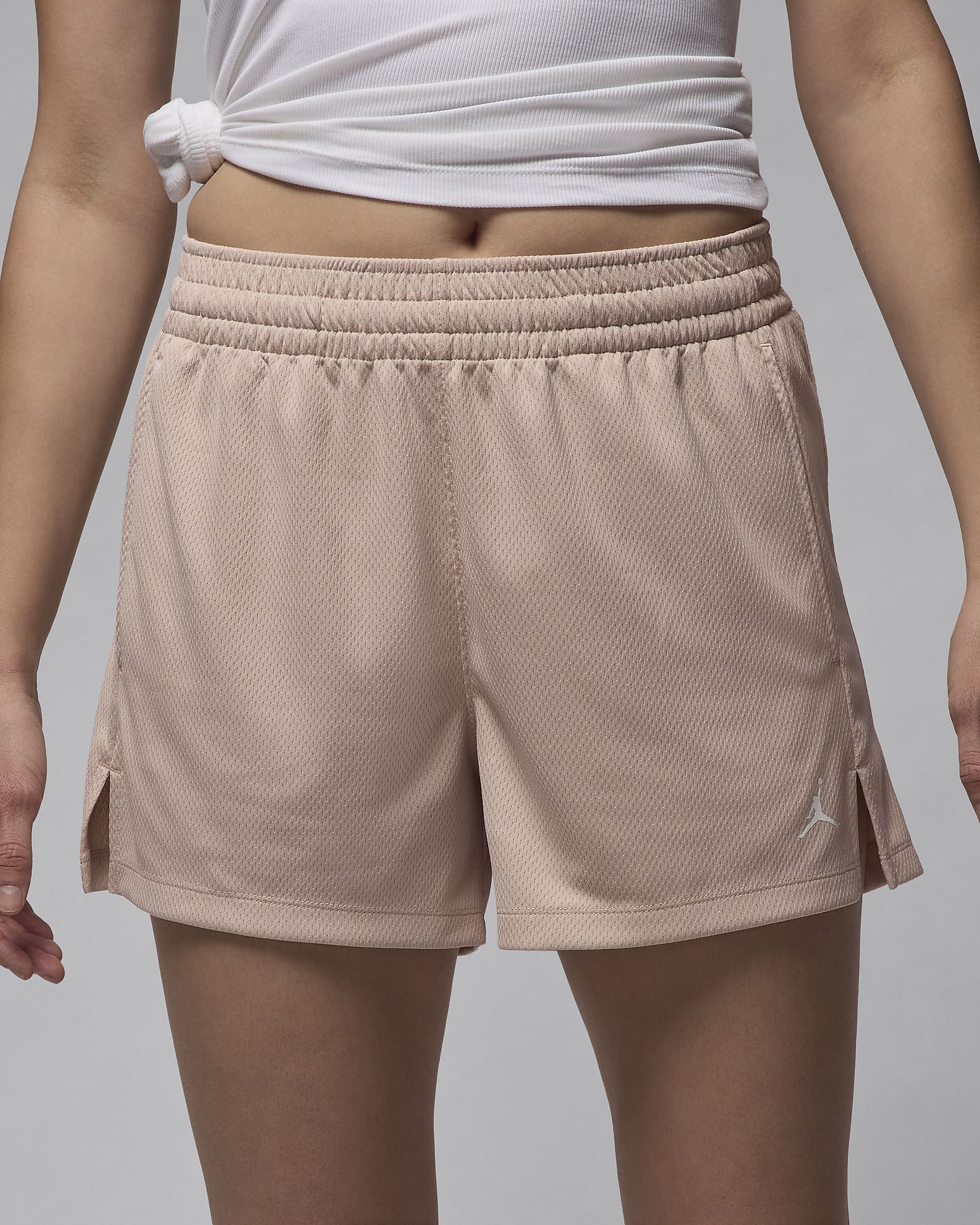 Jordan Sport Women's Mesh Shorts - Particle Beige/White