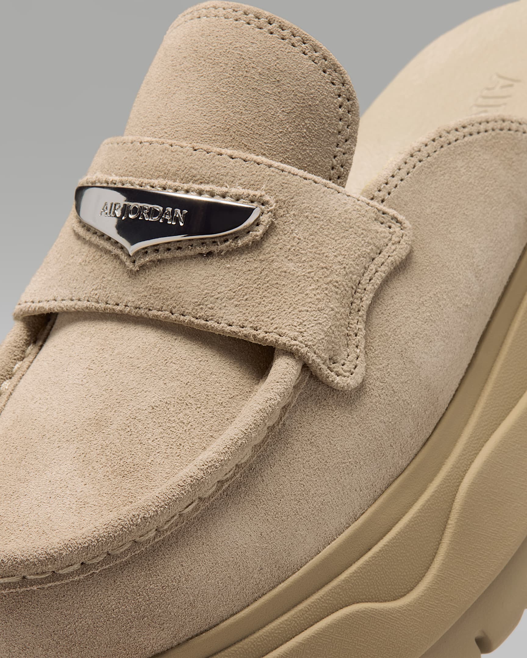 Air Jordan Mule Women's Shoes - Khaki/Metallic Silver