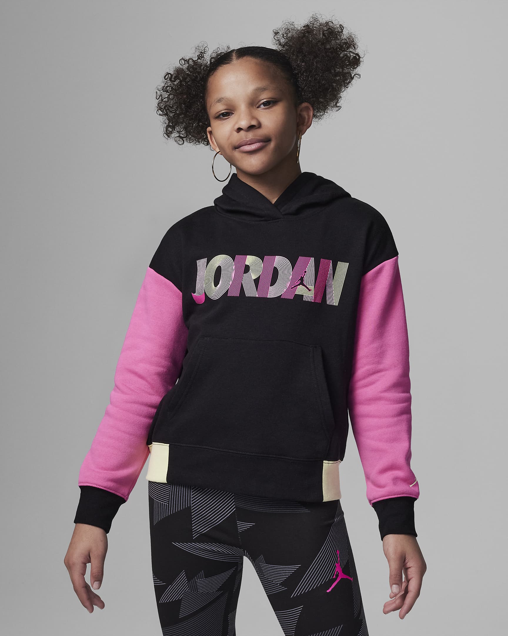 Jordan Fundamental Hoodie für ältere Kinder - Schwarz