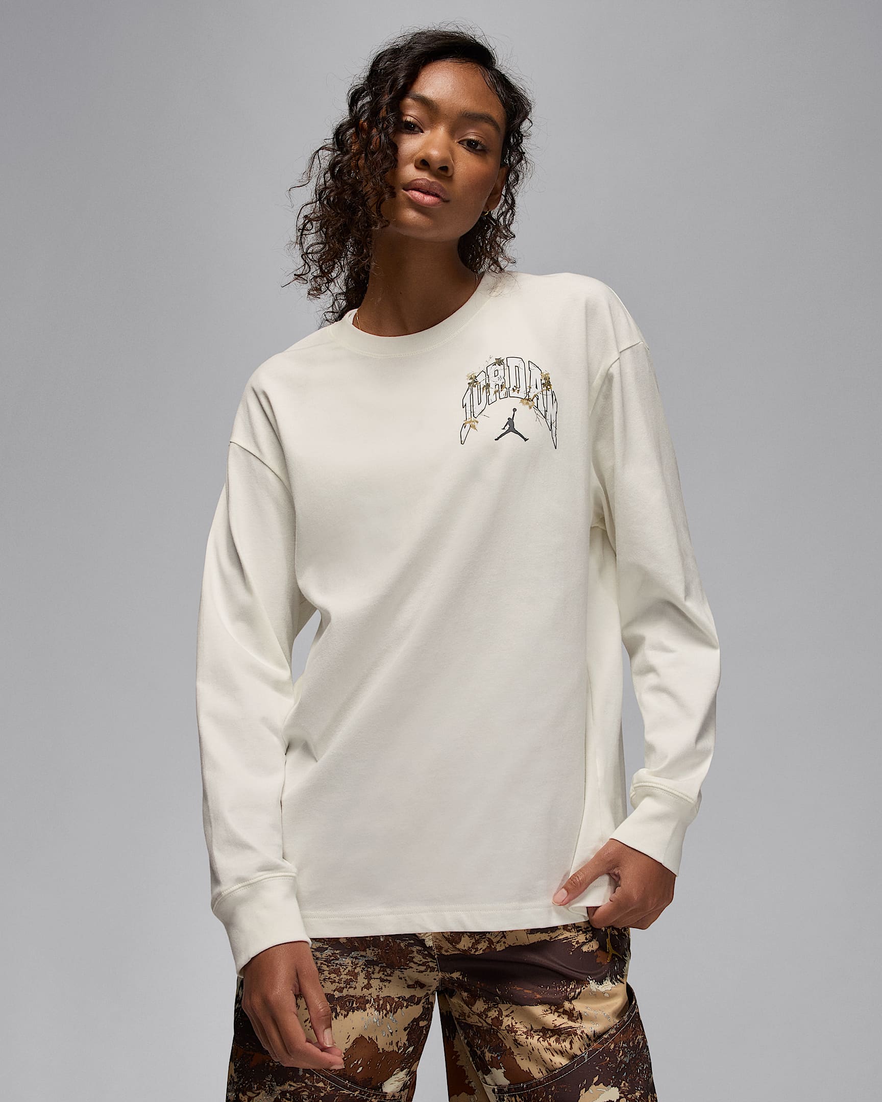Jordan Brooklyn Women's Realtree Long-Sleeve T-Shirt - Sail/Black