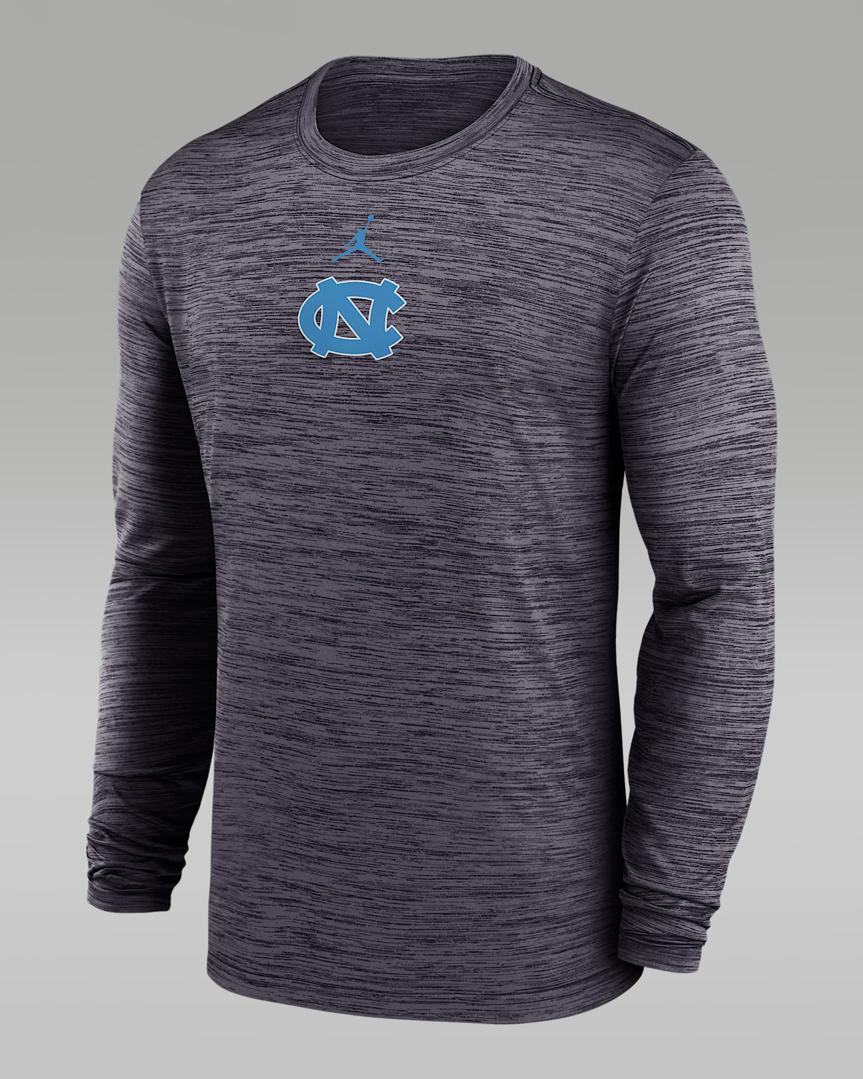 North Carolina Sideline Velocity Men's Jordan Brand Dri-FIT College Long-Sleeve T-Shirt - Black