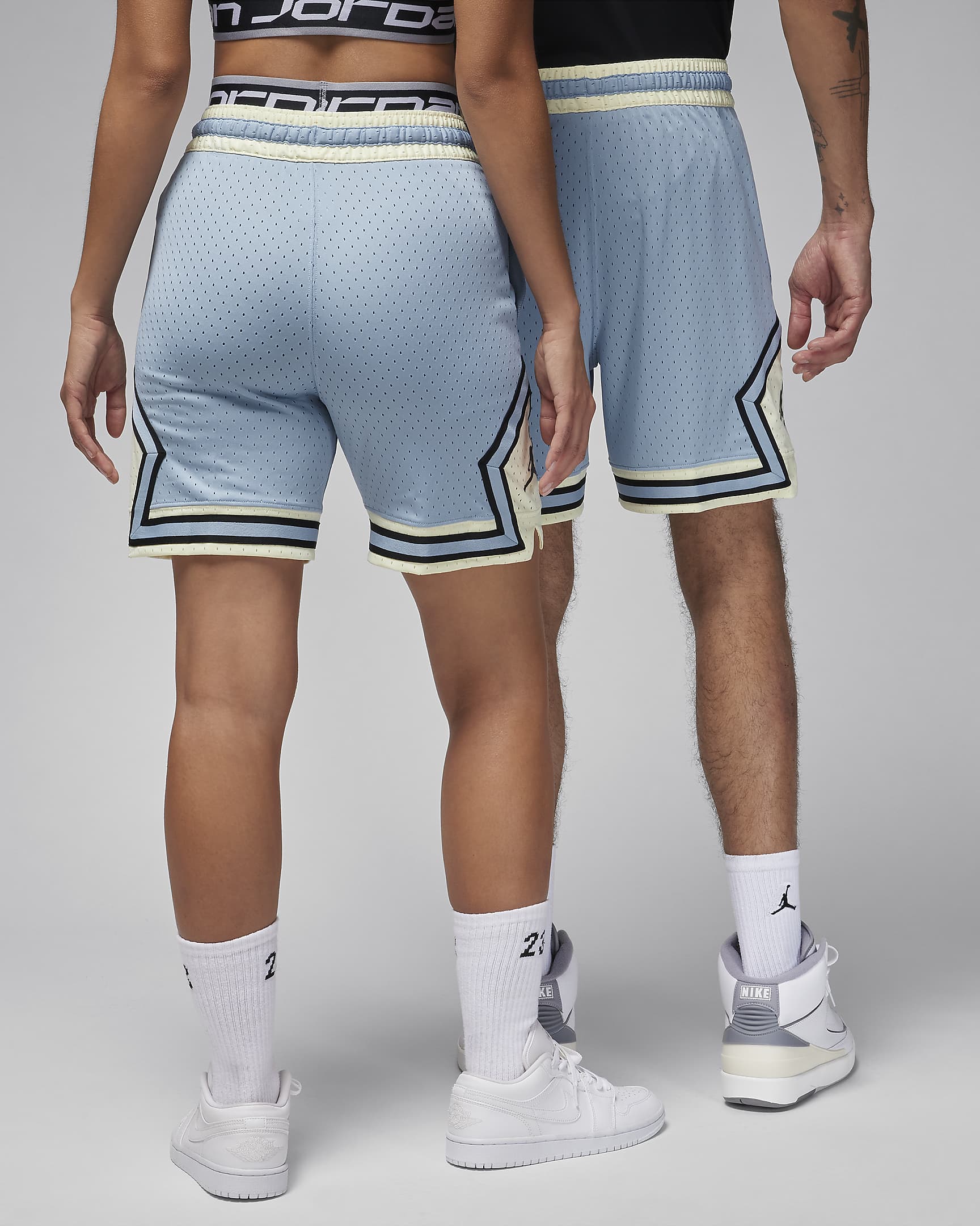 Jordan Dri-FIT Sport Diamond Shorts - Blue Grey/Coconut Milk/Black